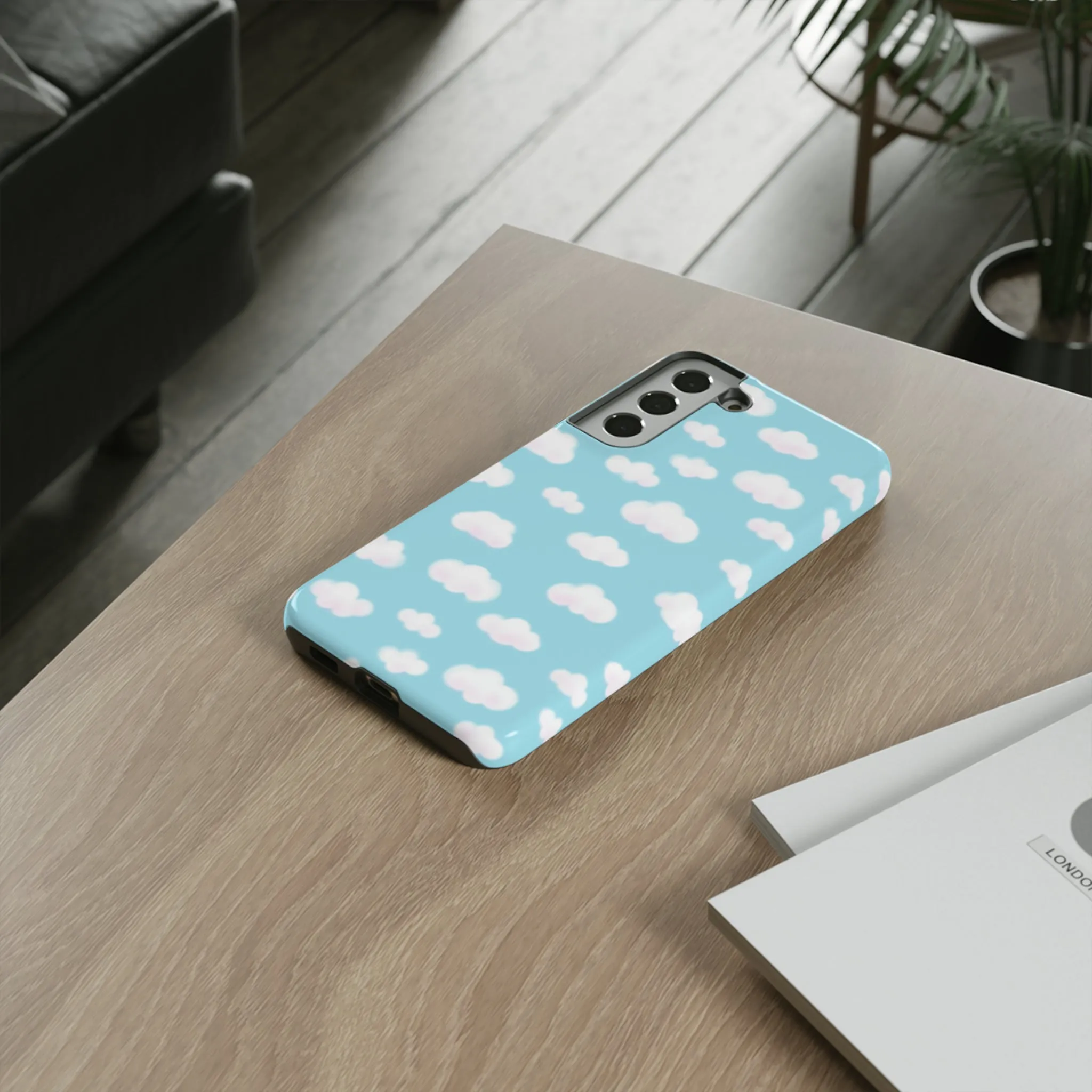 Dreamy Clouds Tough Phone Case (Sky Blue)