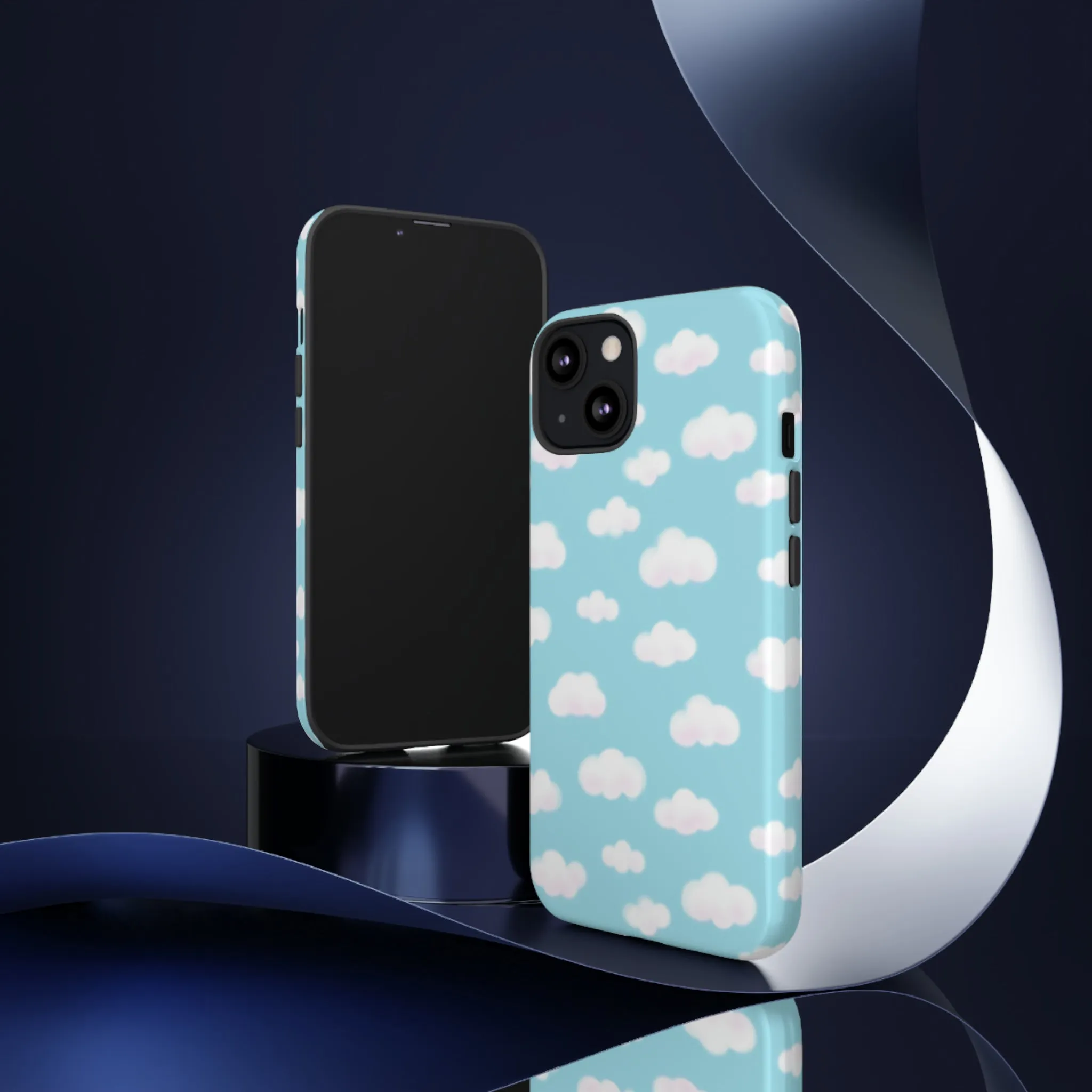 Dreamy Clouds Tough Phone Case (Sky Blue)