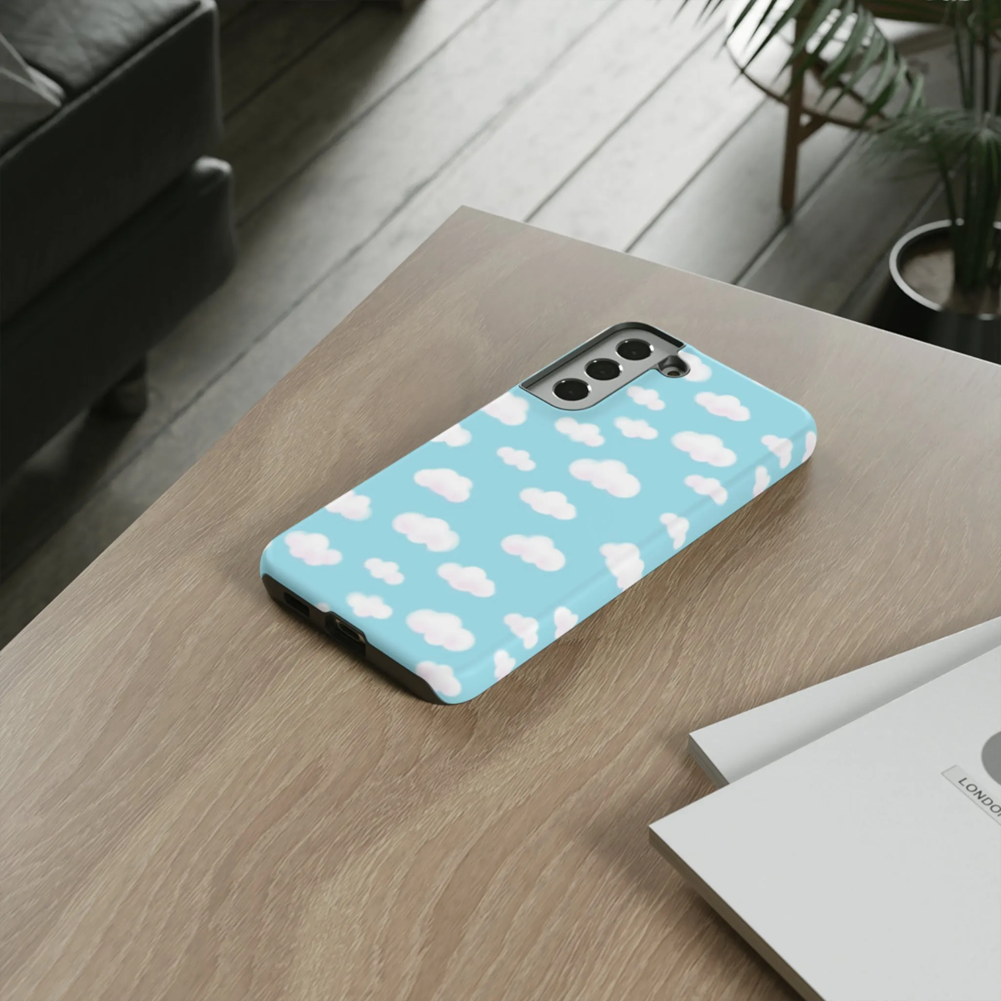 Dreamy Clouds Tough Phone Case (Sky Blue)