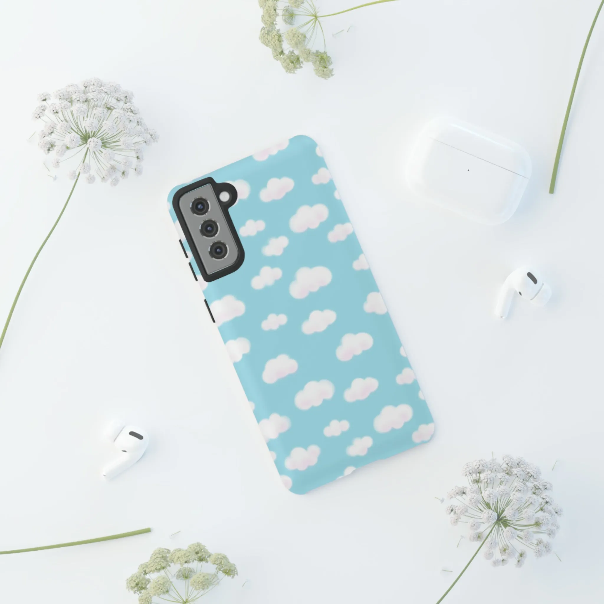 Dreamy Clouds Tough Phone Case (Sky Blue)