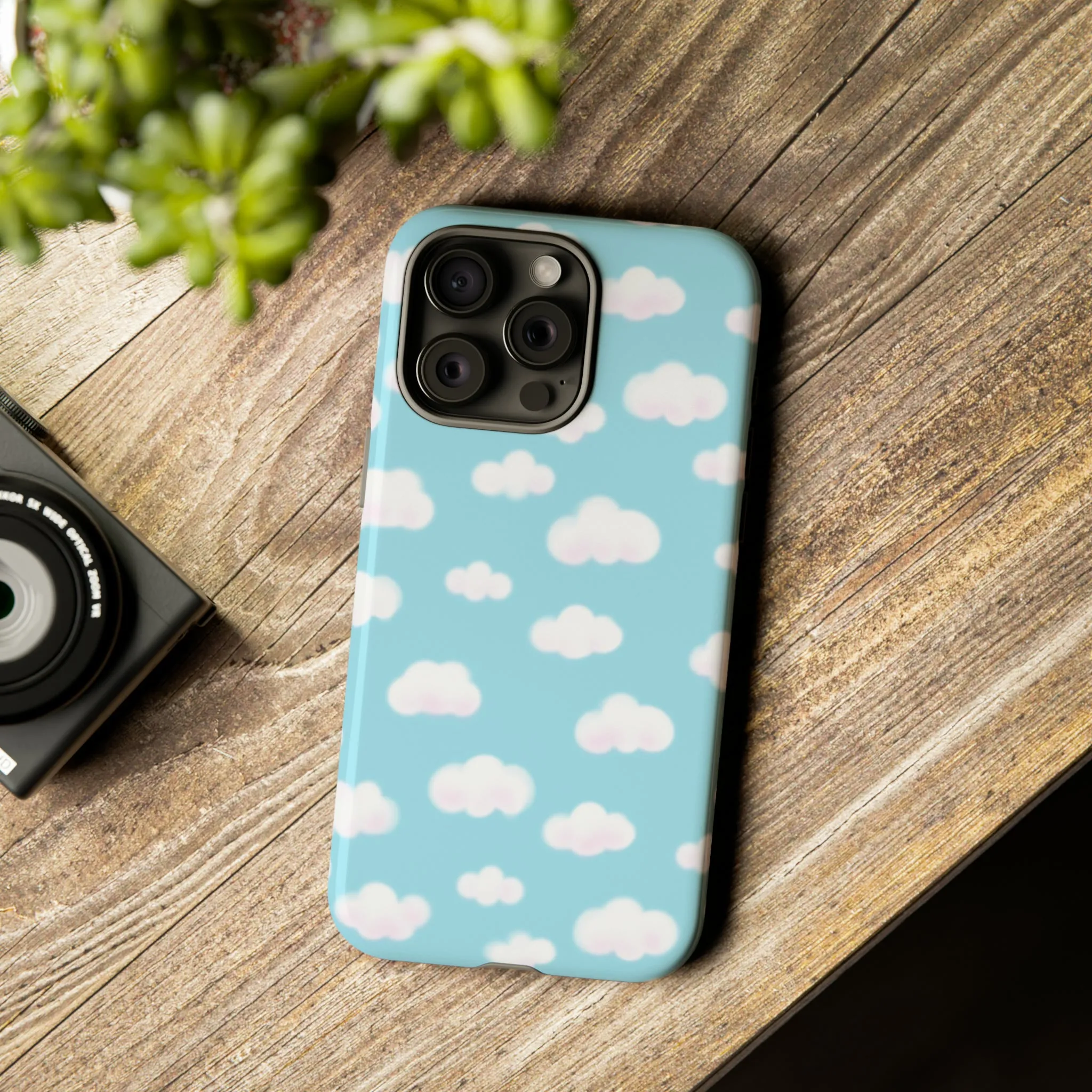 Dreamy Clouds Tough Phone Case (Sky Blue)