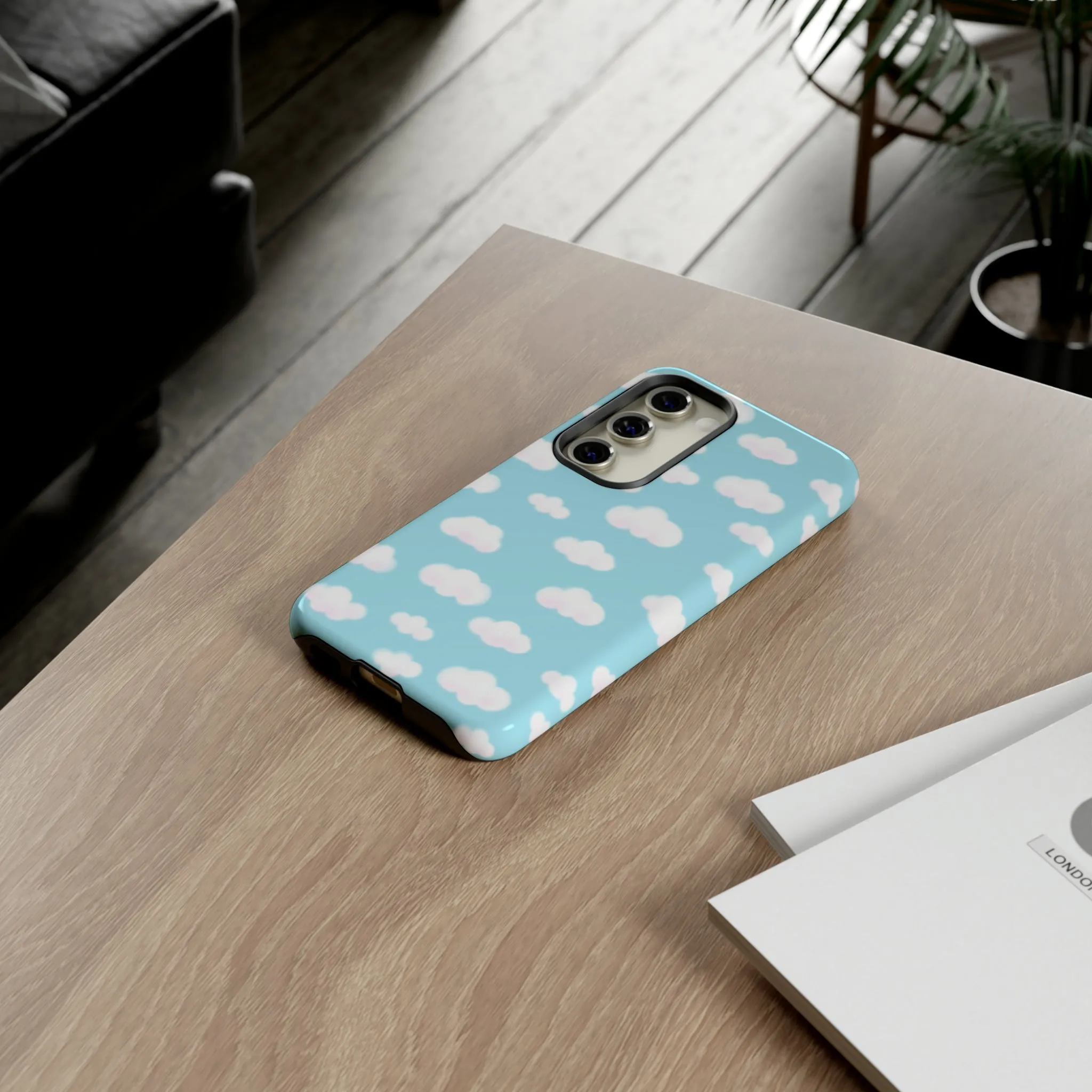 Dreamy Clouds Tough Phone Case (Sky Blue)