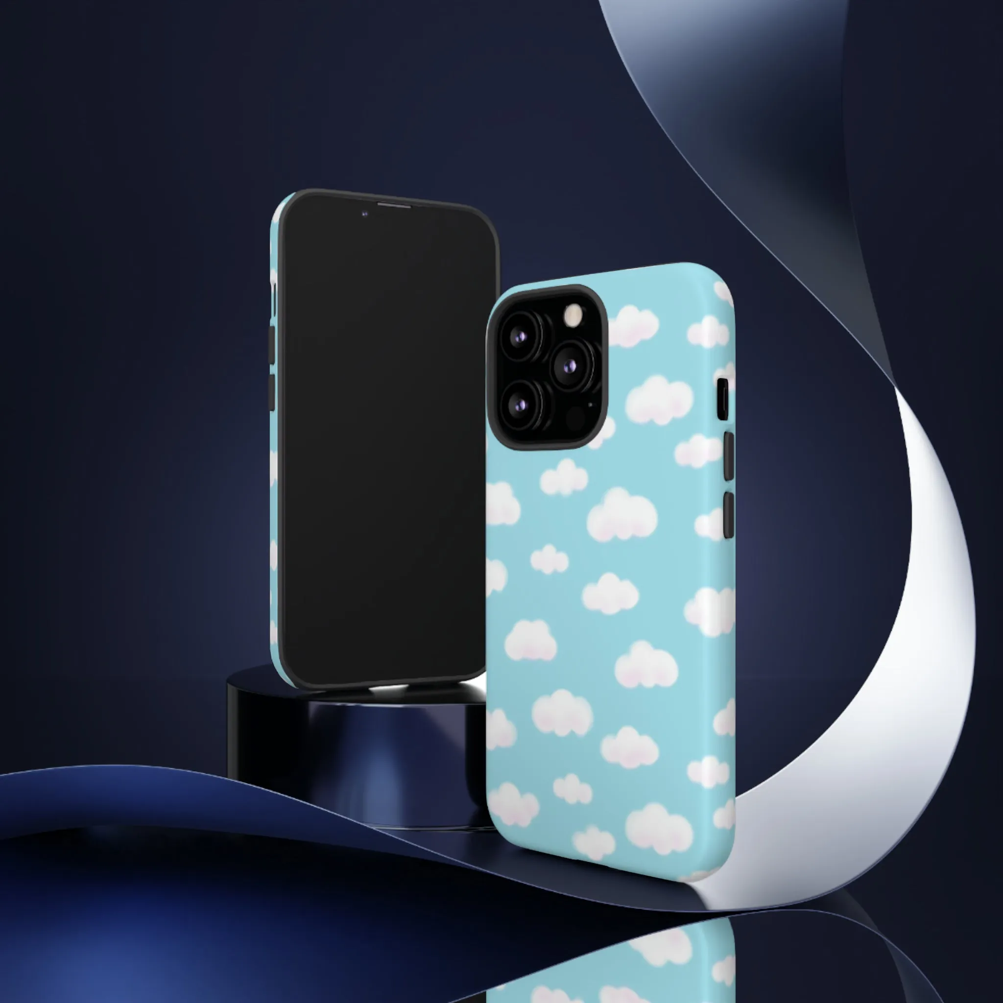 Dreamy Clouds Tough Phone Case (Sky Blue)