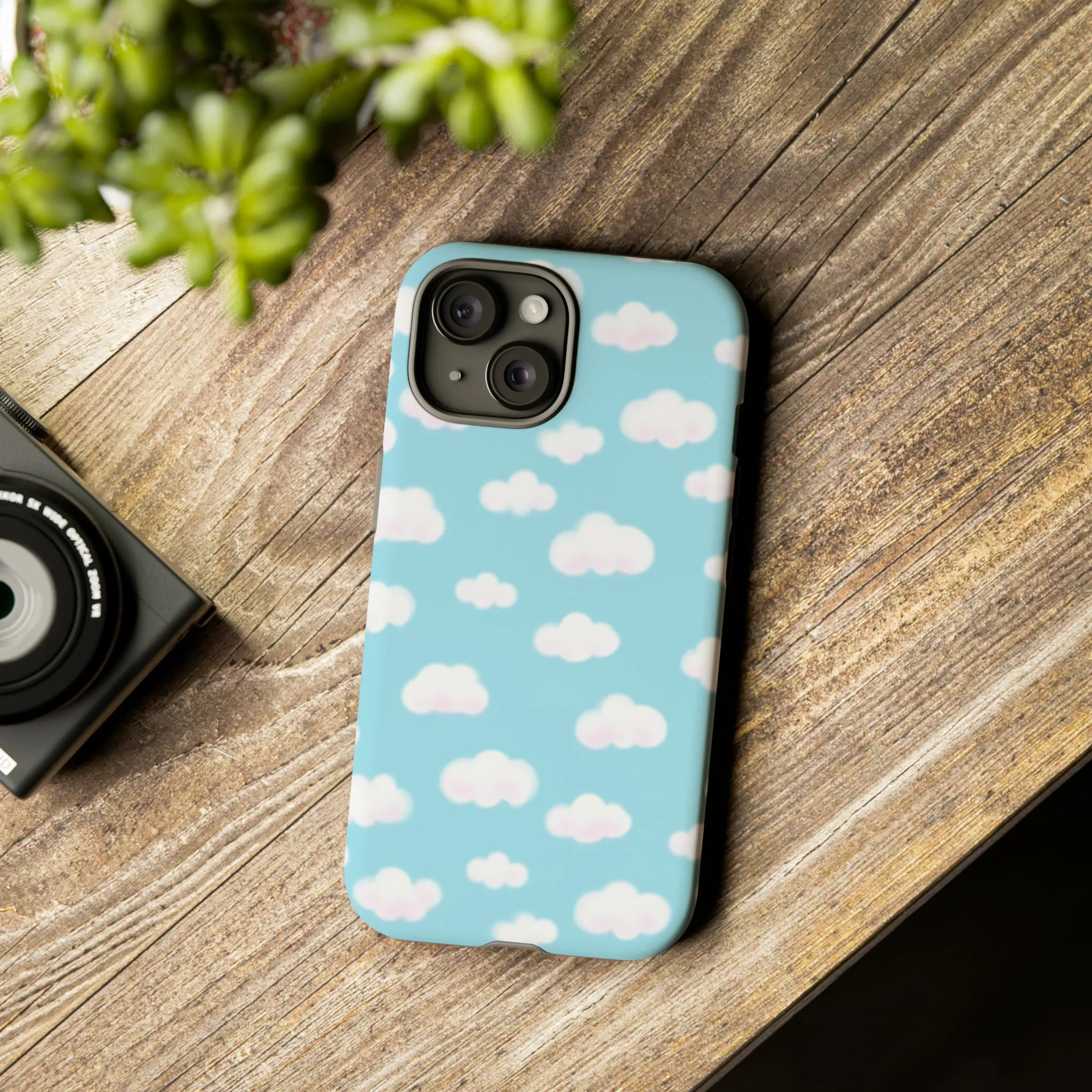 Dreamy Clouds Tough Phone Case (Sky Blue)