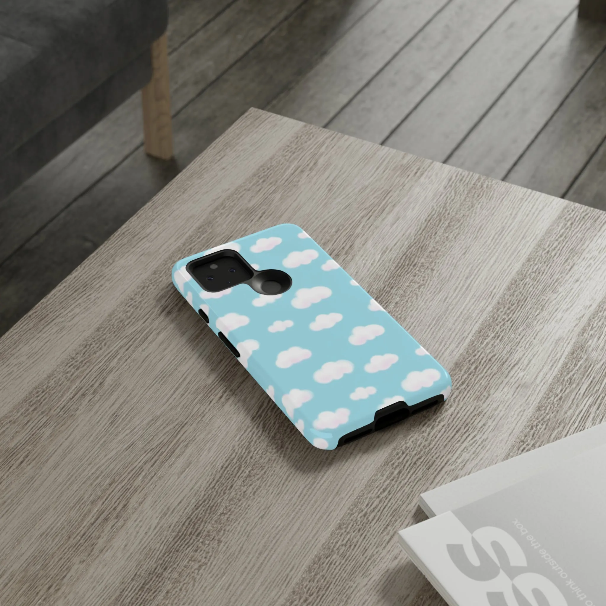 Dreamy Clouds Tough Phone Case (Sky Blue)