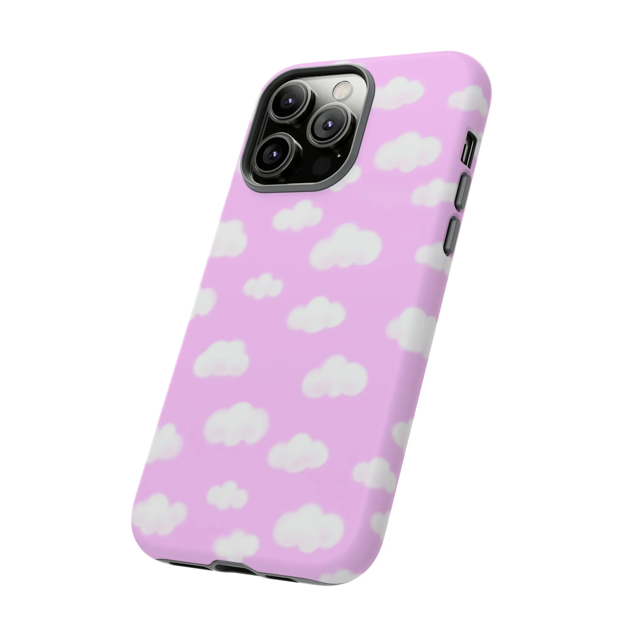 Dreamy Clouds Tough Phone Case (Taffy Pink)