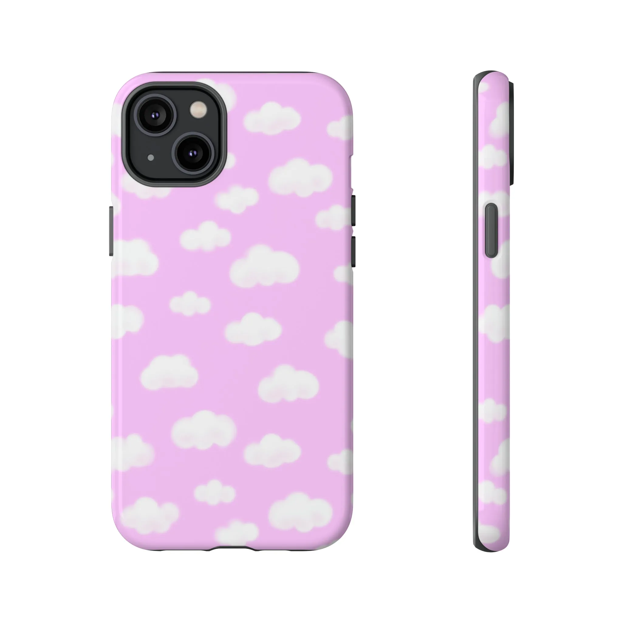 Dreamy Clouds Tough Phone Case (Taffy Pink)