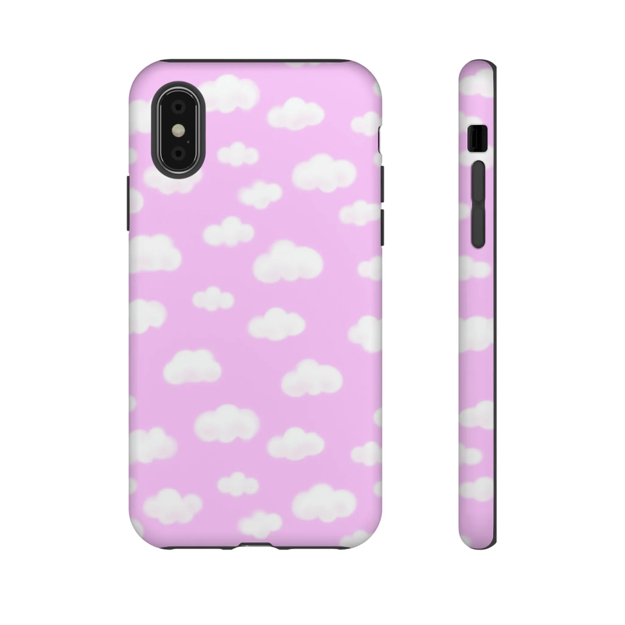 Dreamy Clouds Tough Phone Case (Taffy Pink)