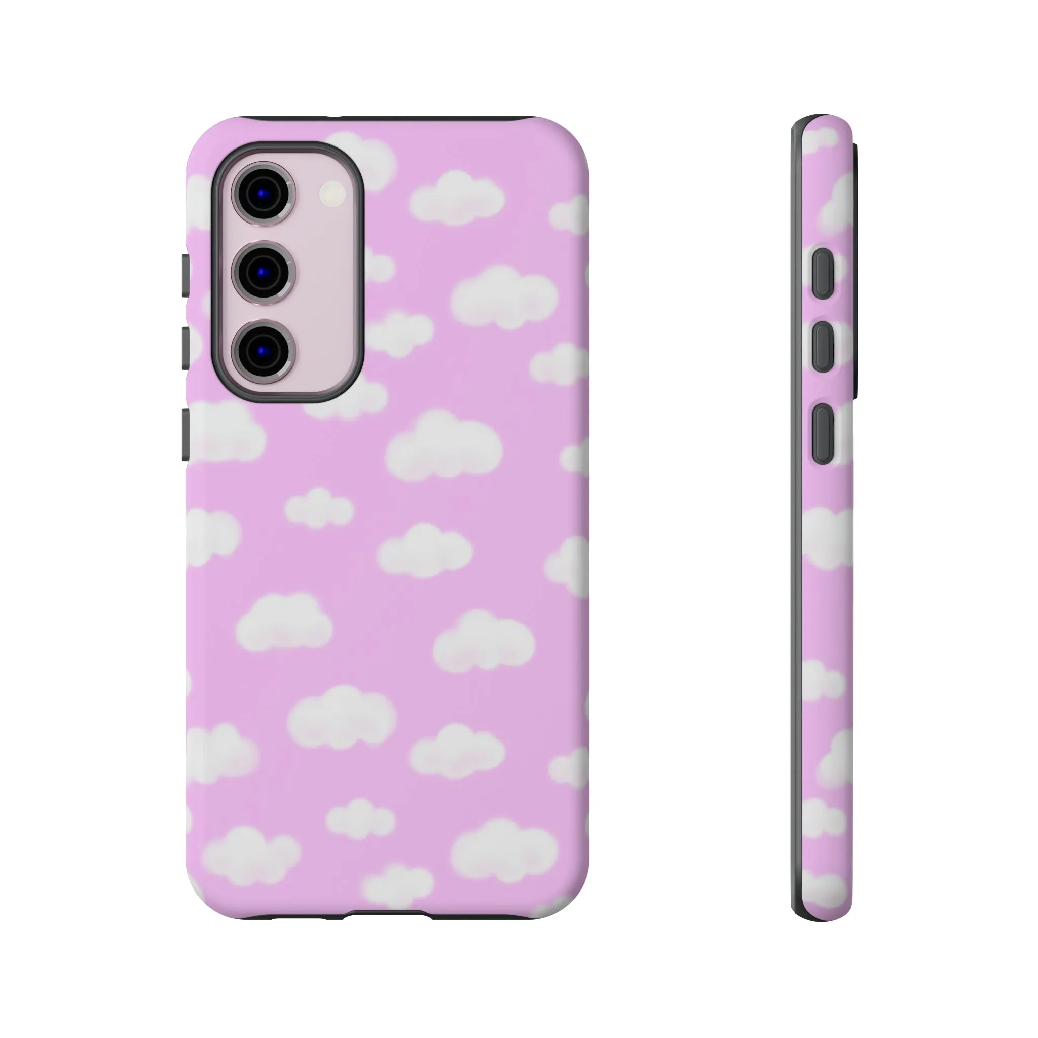 Dreamy Clouds Tough Phone Case (Taffy Pink)