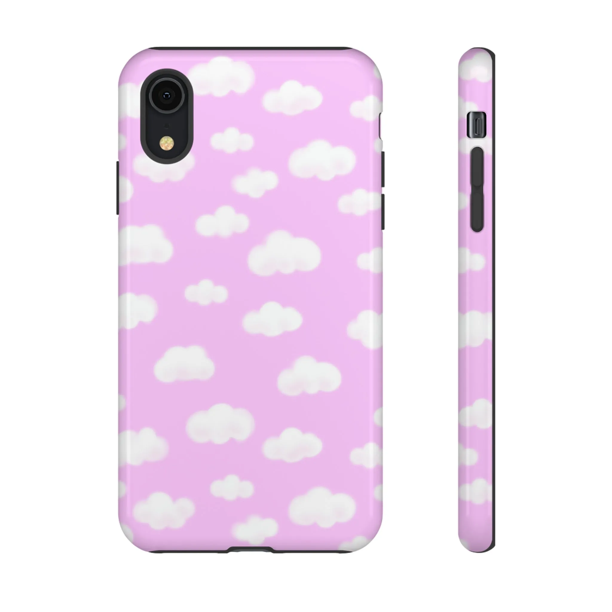 Dreamy Clouds Tough Phone Case (Taffy Pink)