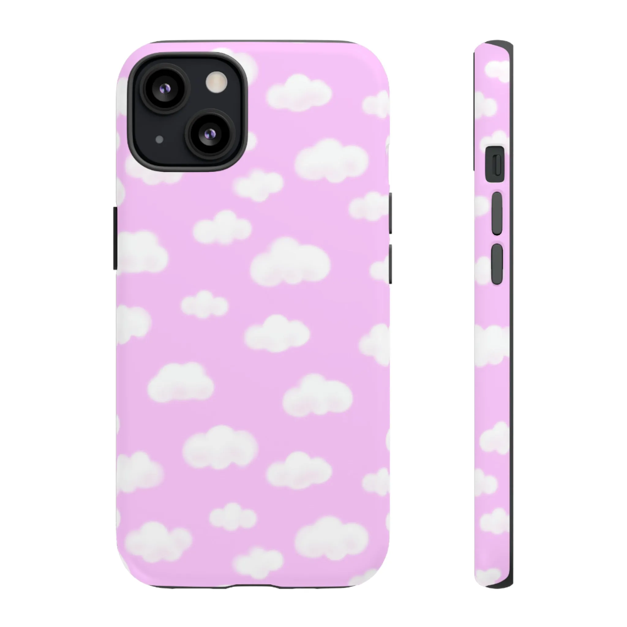 Dreamy Clouds Tough Phone Case (Taffy Pink)