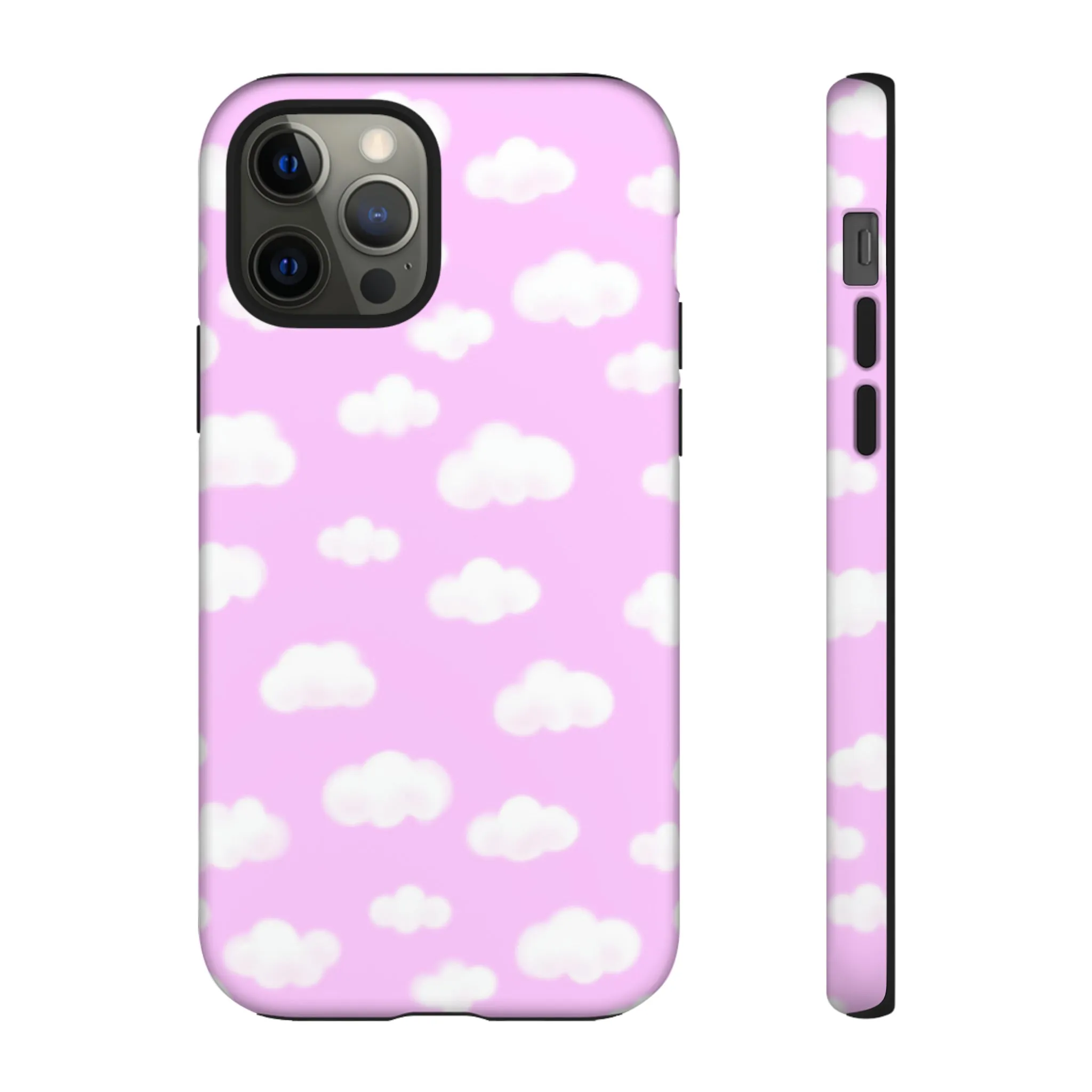 Dreamy Clouds Tough Phone Case (Taffy Pink)