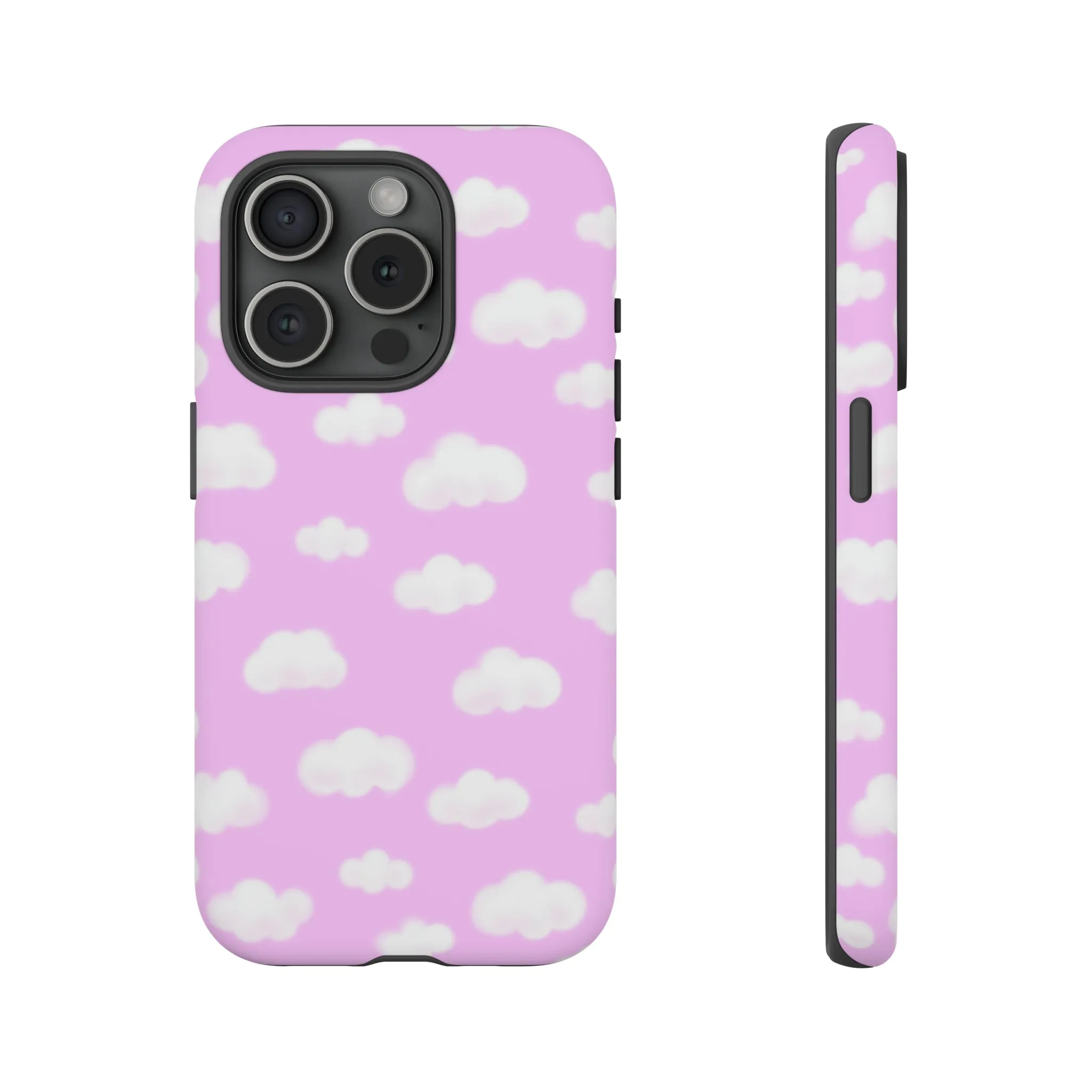 Dreamy Clouds Tough Phone Case (Taffy Pink)