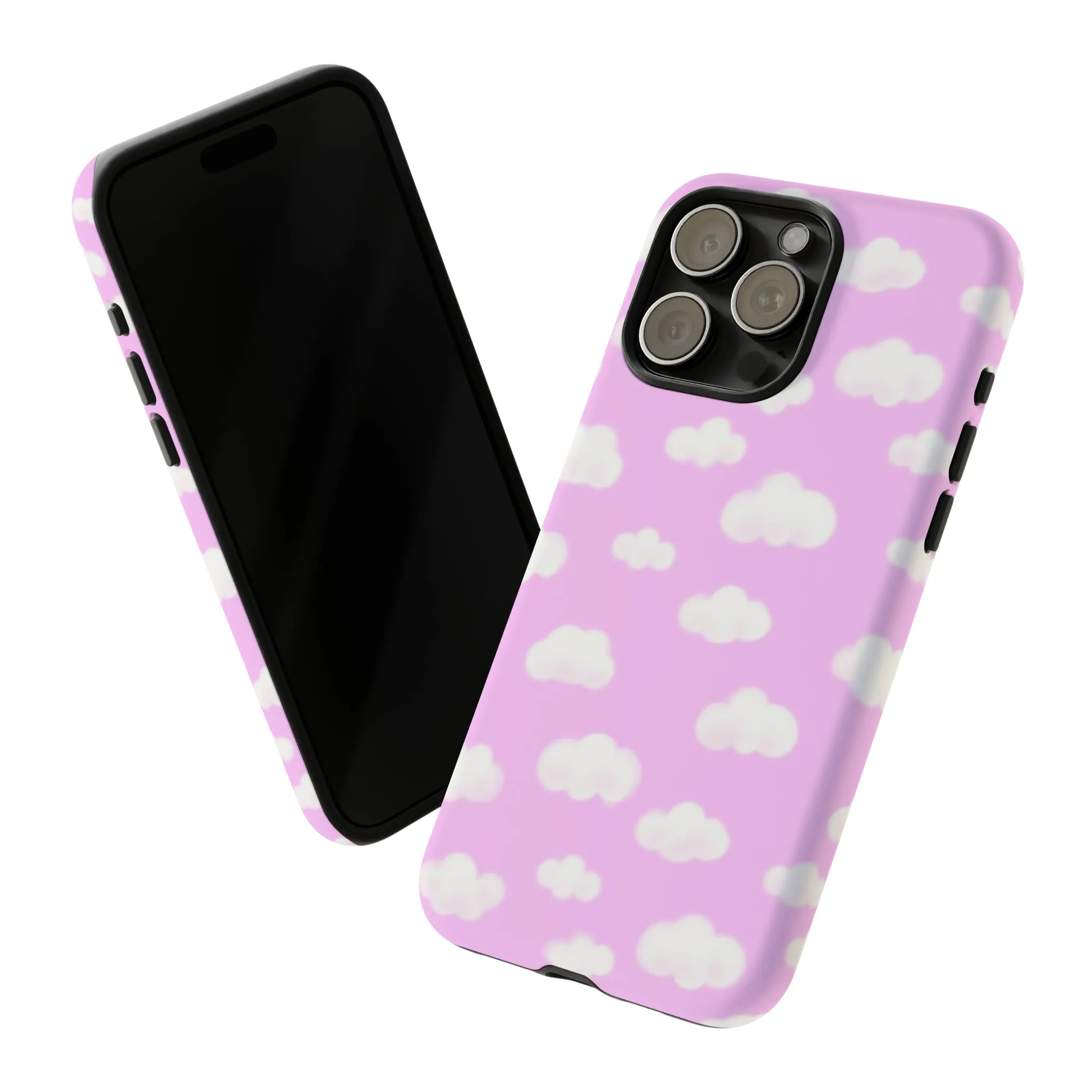 Dreamy Clouds Tough Phone Case (Taffy Pink)