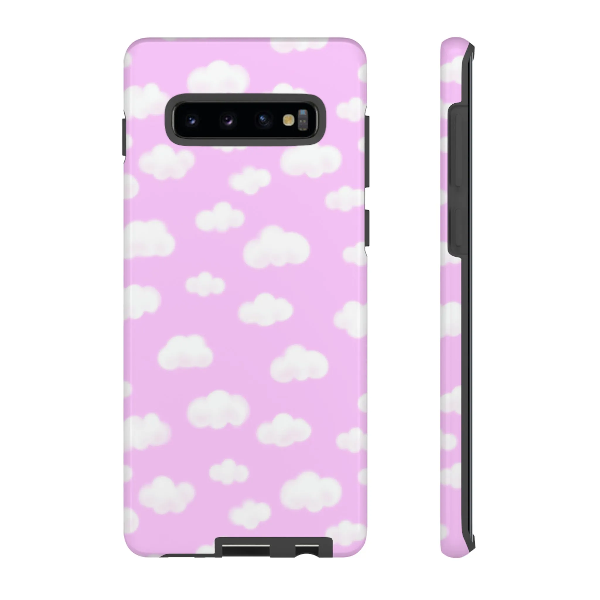 Dreamy Clouds Tough Phone Case (Taffy Pink)