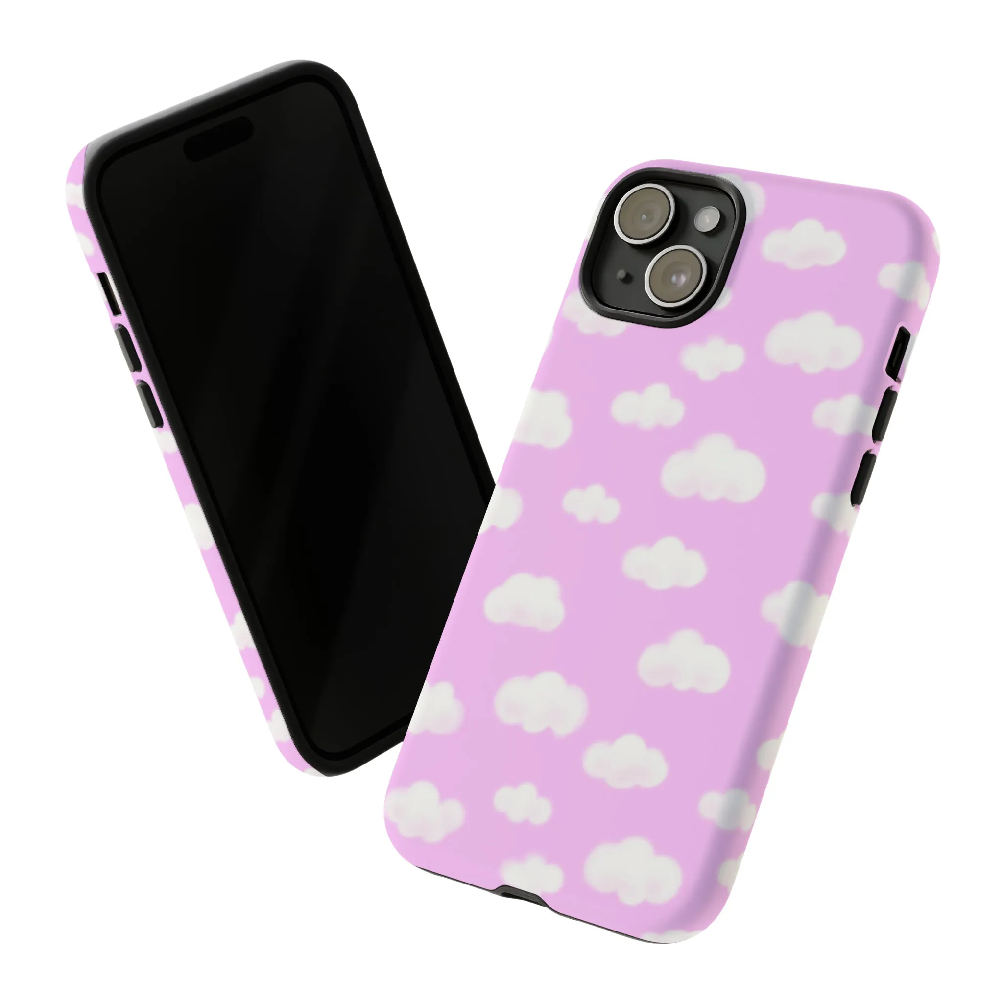 Dreamy Clouds Tough Phone Case (Taffy Pink)