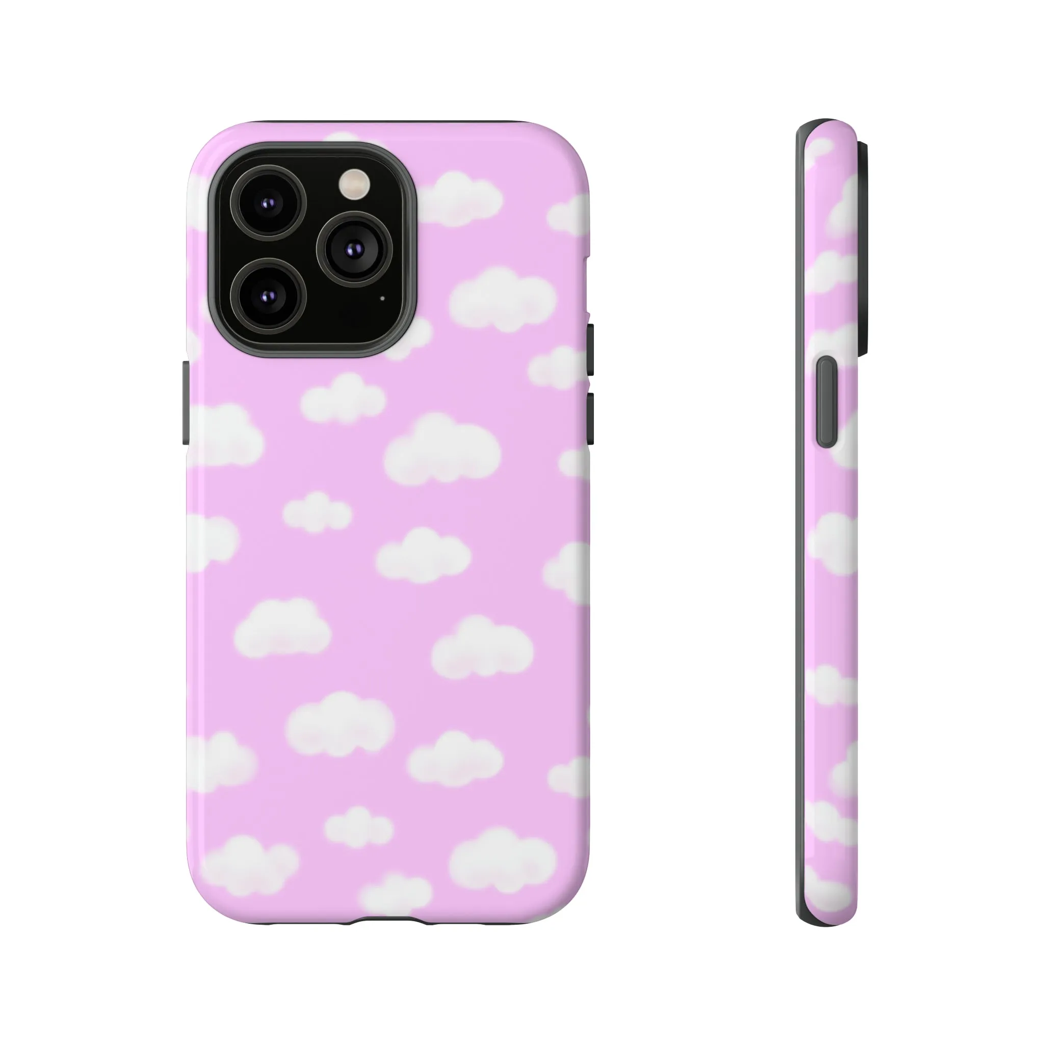 Dreamy Clouds Tough Phone Case (Taffy Pink)