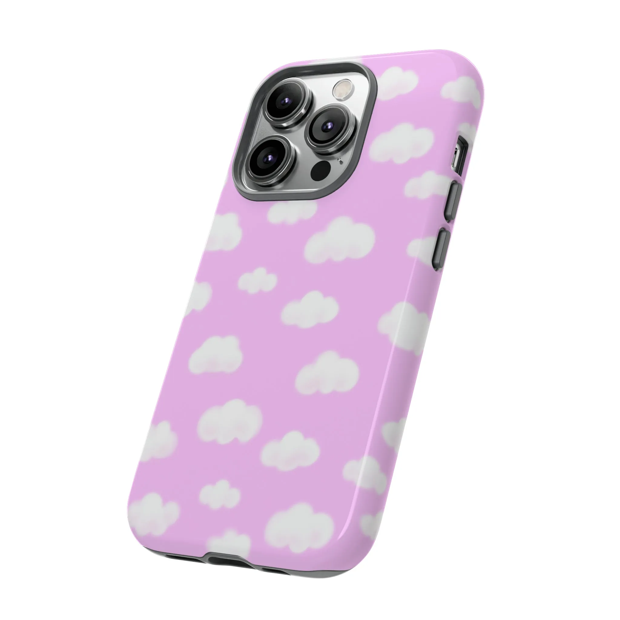 Dreamy Clouds Tough Phone Case (Taffy Pink)