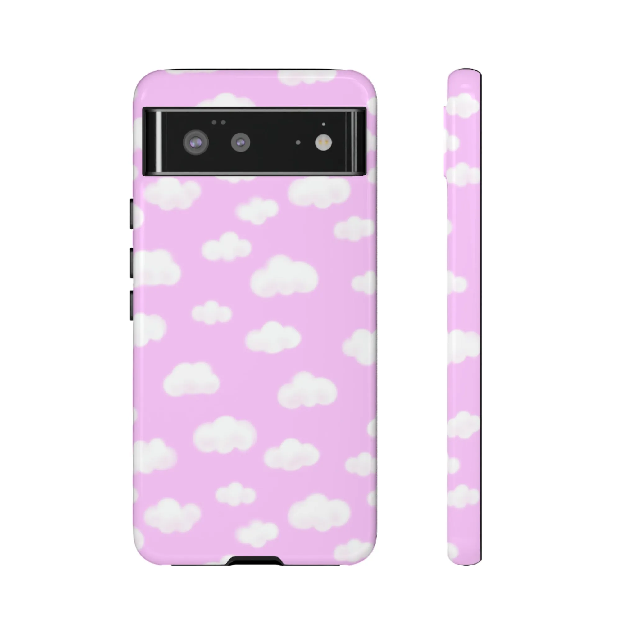 Dreamy Clouds Tough Phone Case (Taffy Pink)