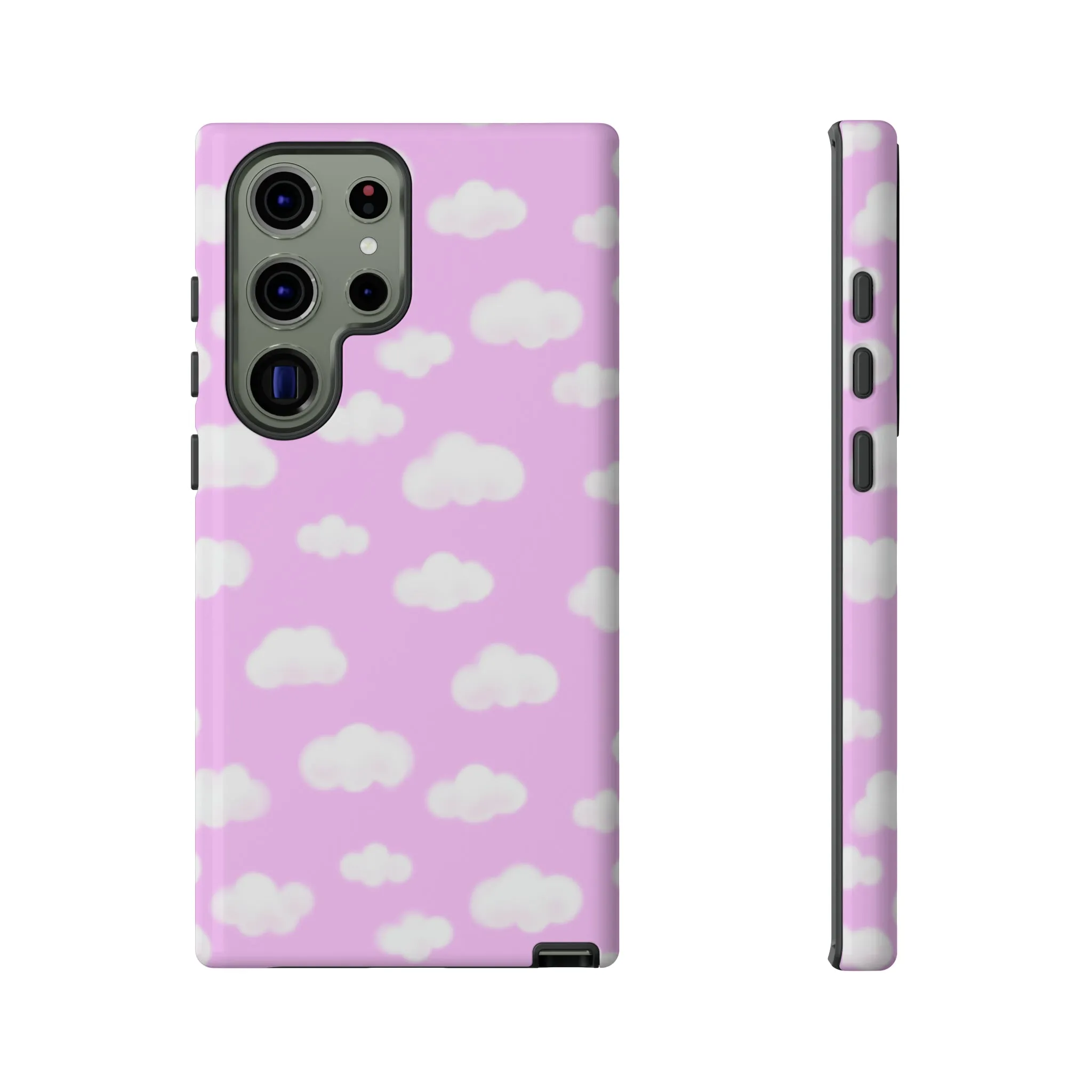 Dreamy Clouds Tough Phone Case (Taffy Pink)