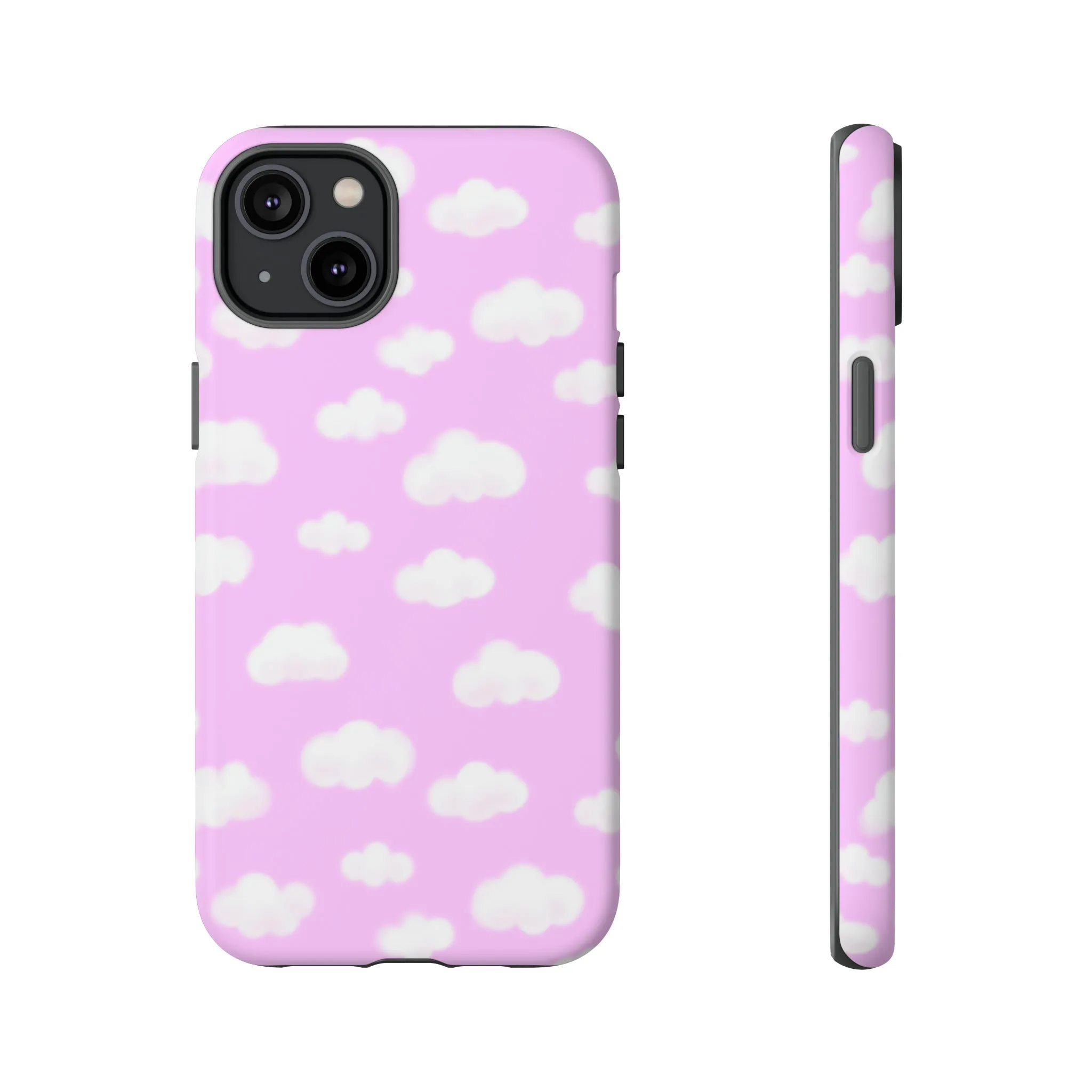 Dreamy Clouds Tough Phone Case (Taffy Pink)