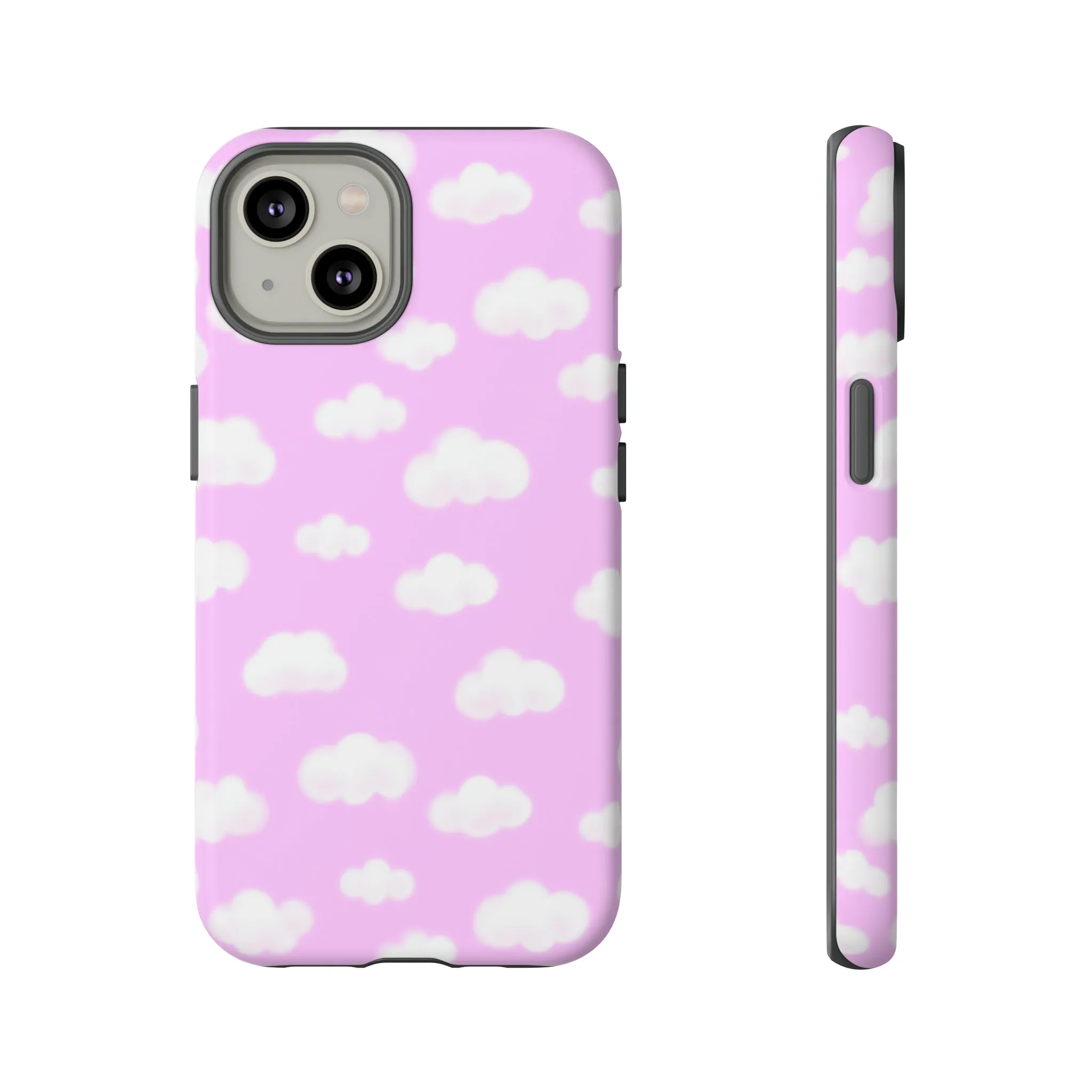 Dreamy Clouds Tough Phone Case (Taffy Pink)