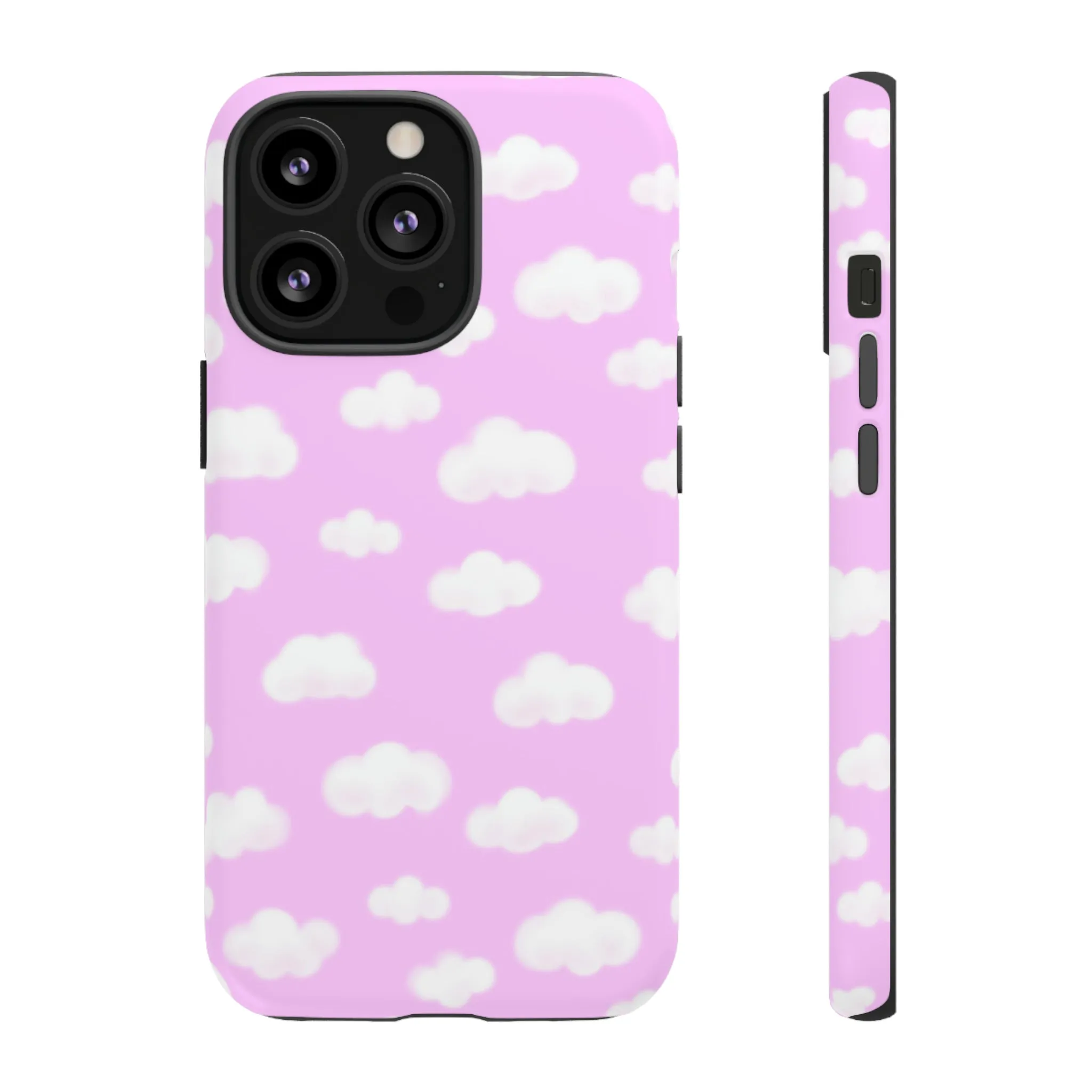 Dreamy Clouds Tough Phone Case (Taffy Pink)