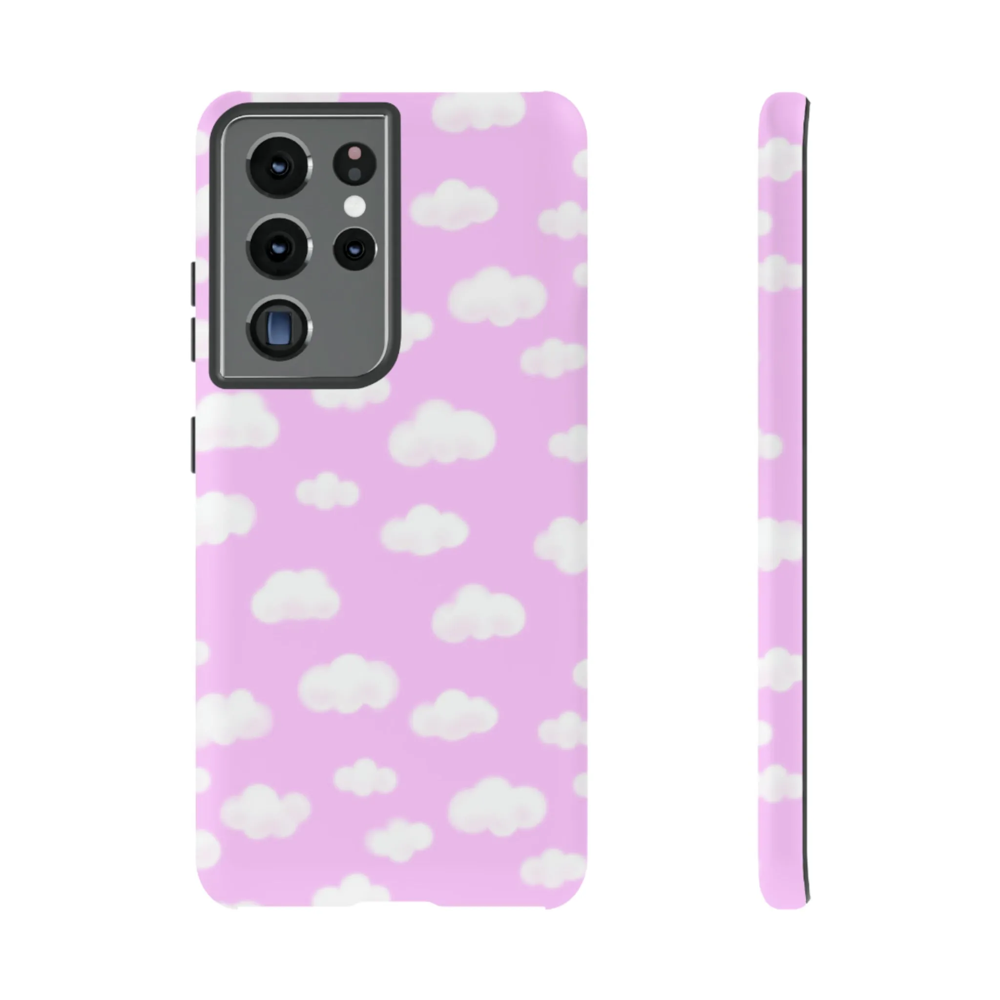 Dreamy Clouds Tough Phone Case (Taffy Pink)