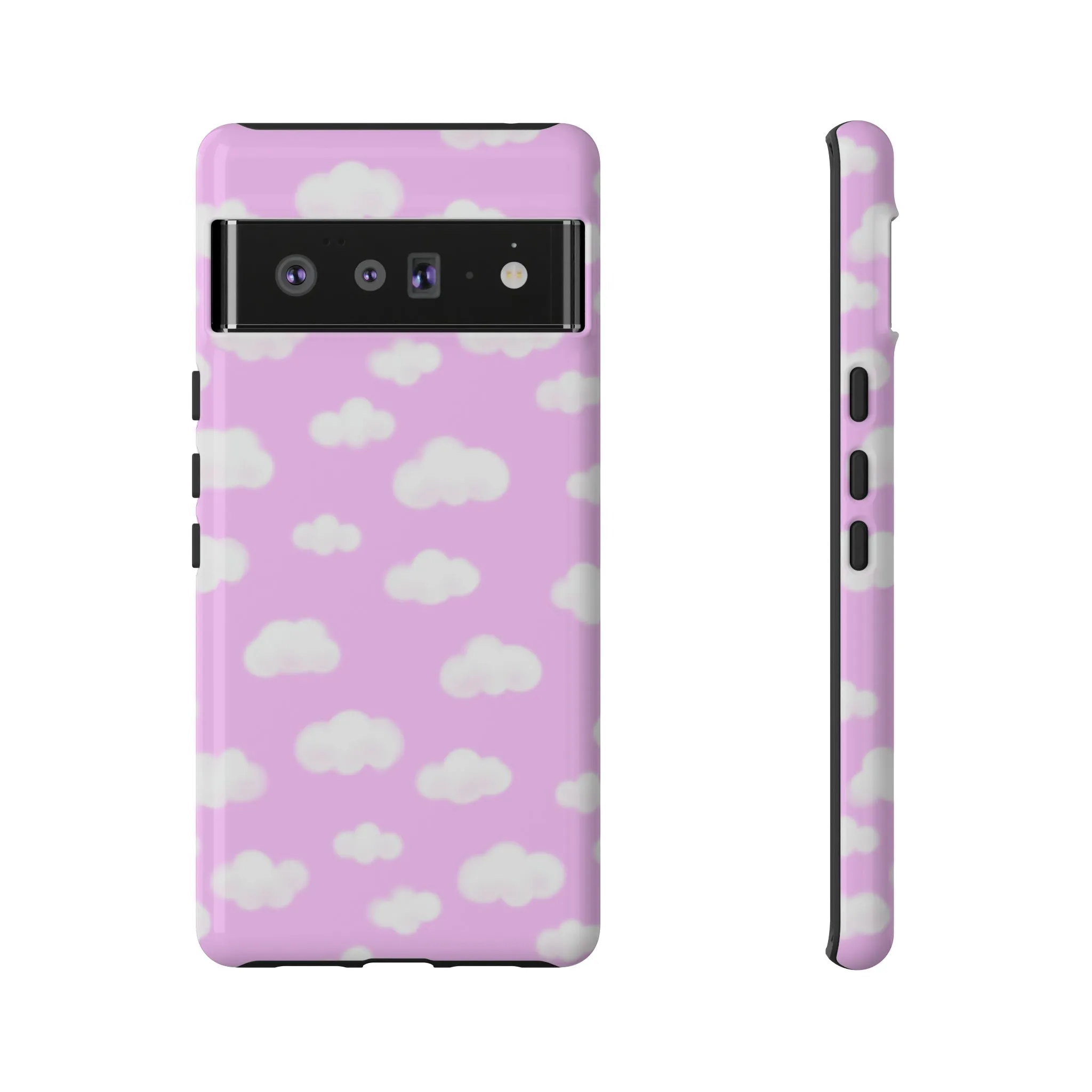 Dreamy Clouds Tough Phone Case (Taffy Pink)