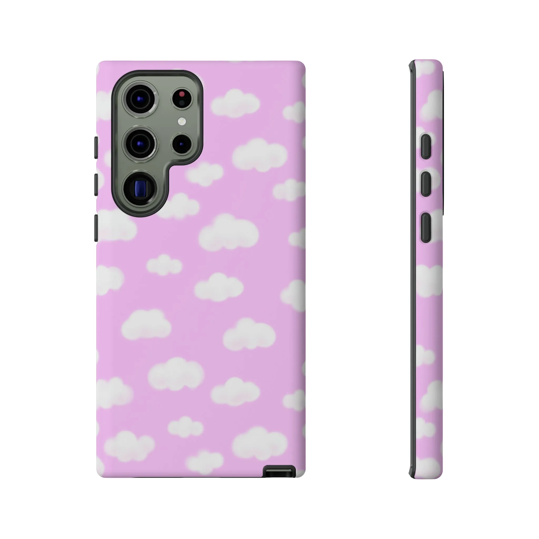 Dreamy Clouds Tough Phone Case (Taffy Pink)