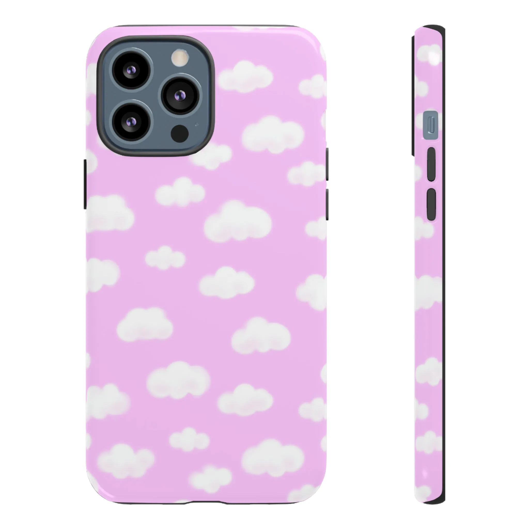 Dreamy Clouds Tough Phone Case (Taffy Pink)