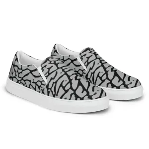 Elephant Print Canvas Shoes