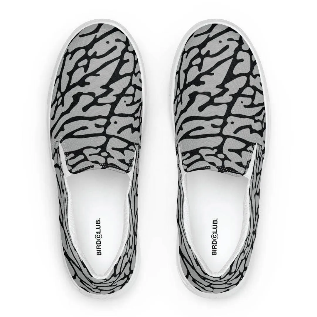 Elephant Print Canvas Shoes