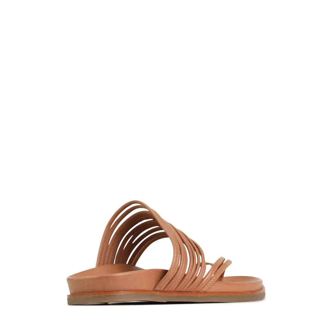 EOS Carmella Sandal in Brandy Leather