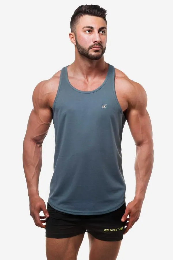 Fast-Dry Bodybuilding Workout Stringer - Gray