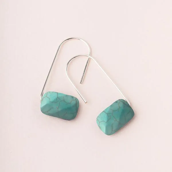 Floating Earring Turquoise/Silver