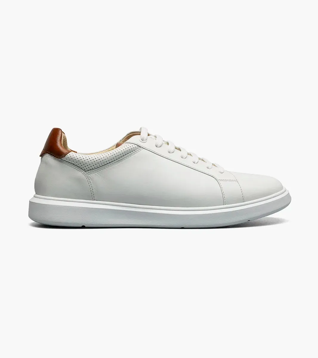 Florsheim Men Social Lace To Toe Sneaker Shoe-White