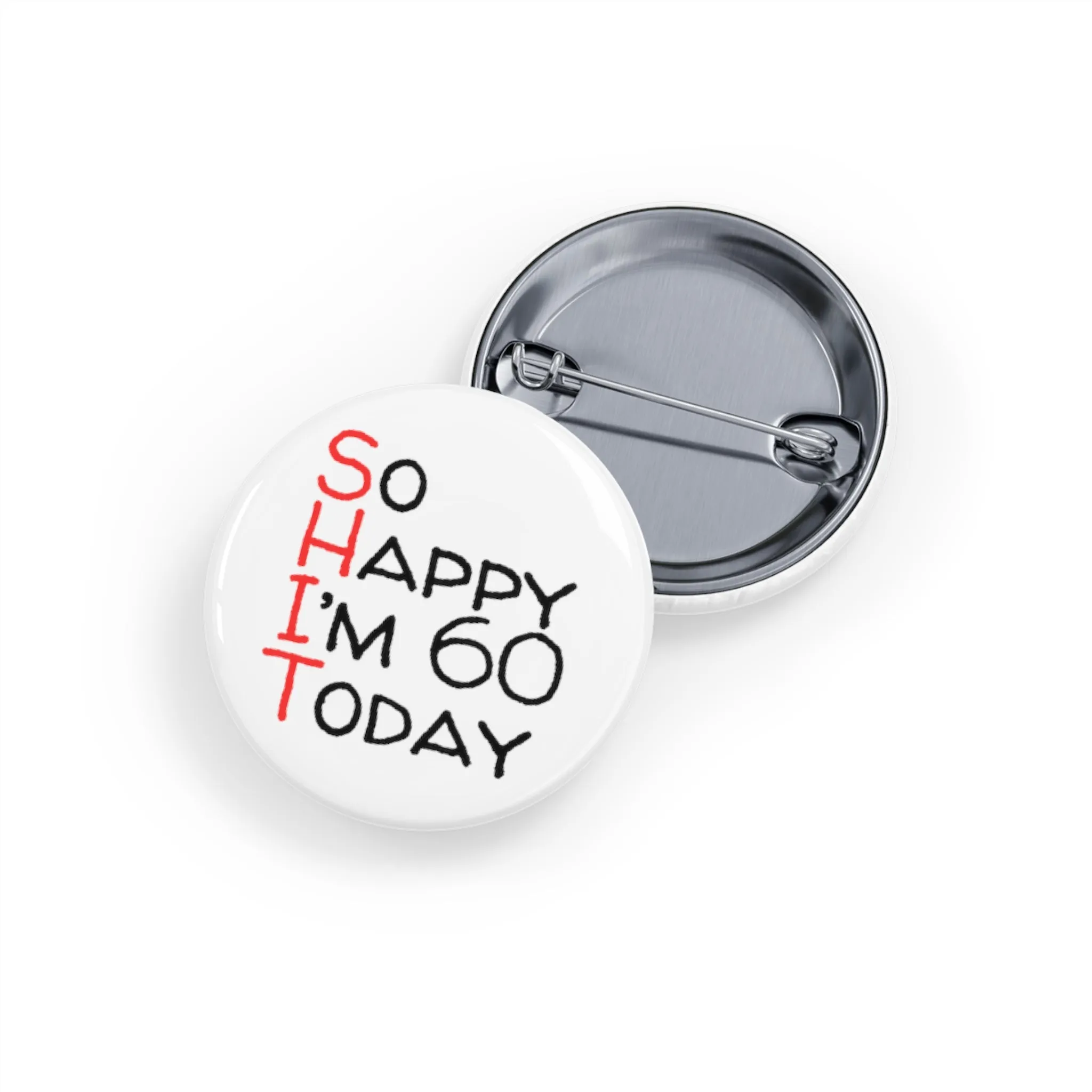 Funny Badge | I'm Happy I'm 60 Today |