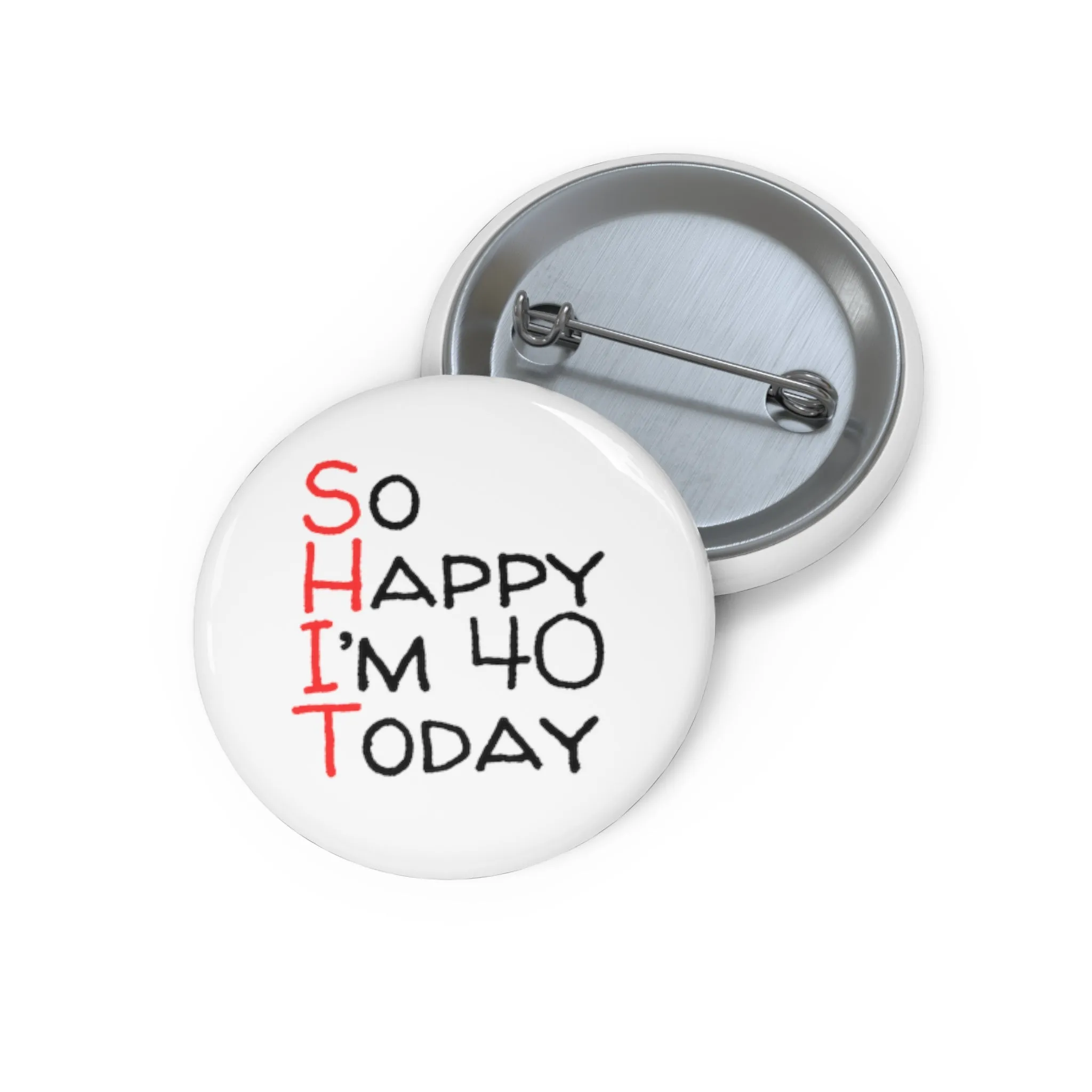 Funny Badge | So Happy I'm 40 Today |