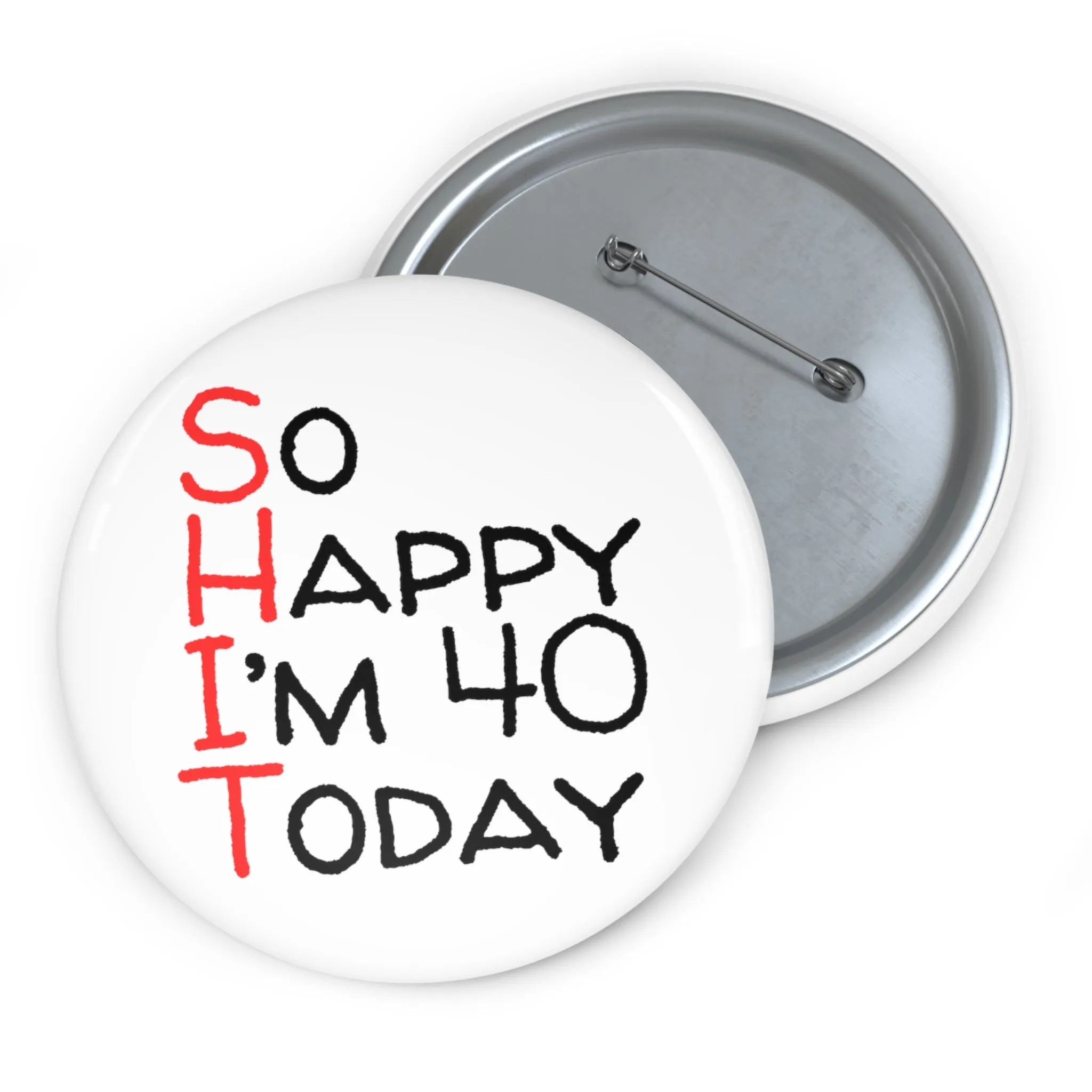 Funny Badge | So Happy I'm 40 Today |