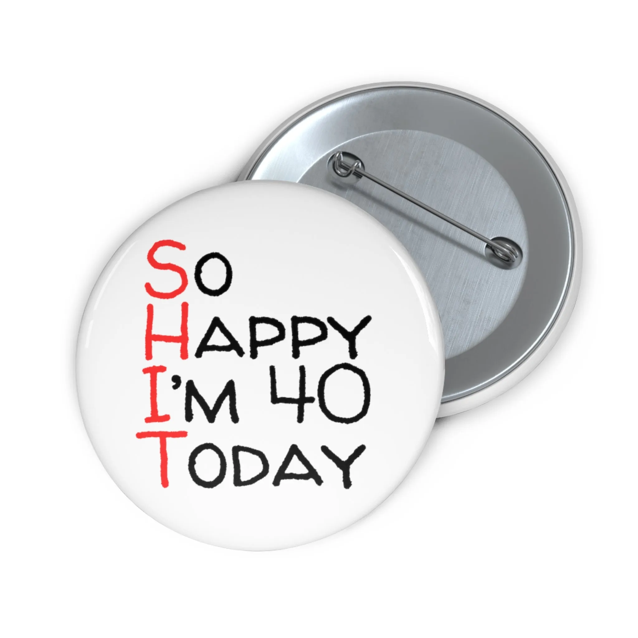 Funny Badge | So Happy I'm 40 Today |