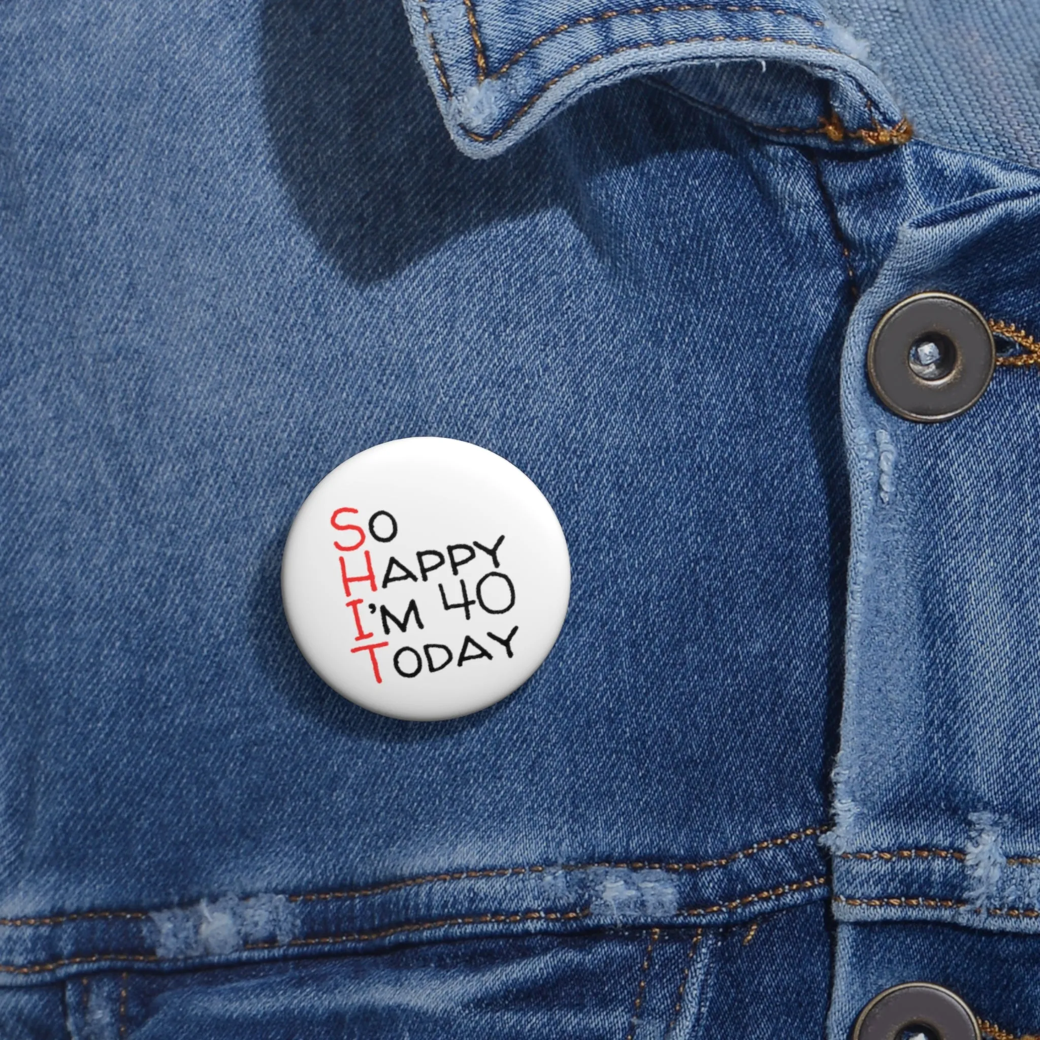 Funny Badge | So Happy I'm 40 Today |