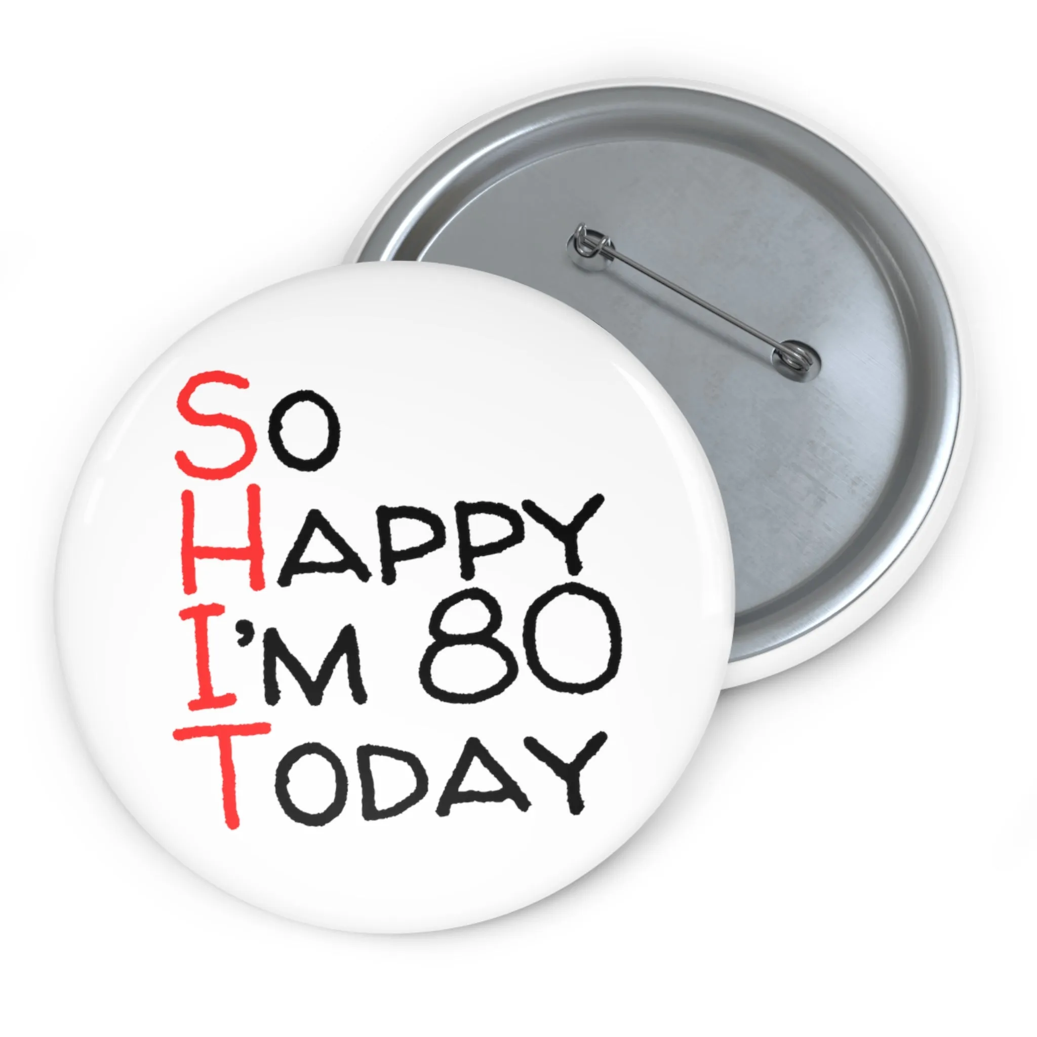 Funny Badge | So Happy I'm 80 Today |