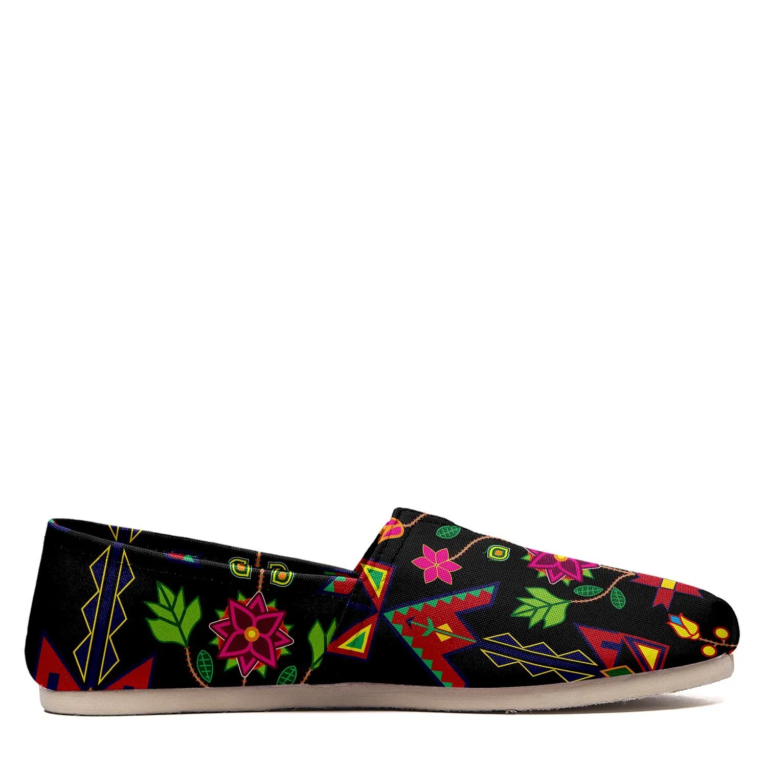 Geometric Floral Spring Slip On