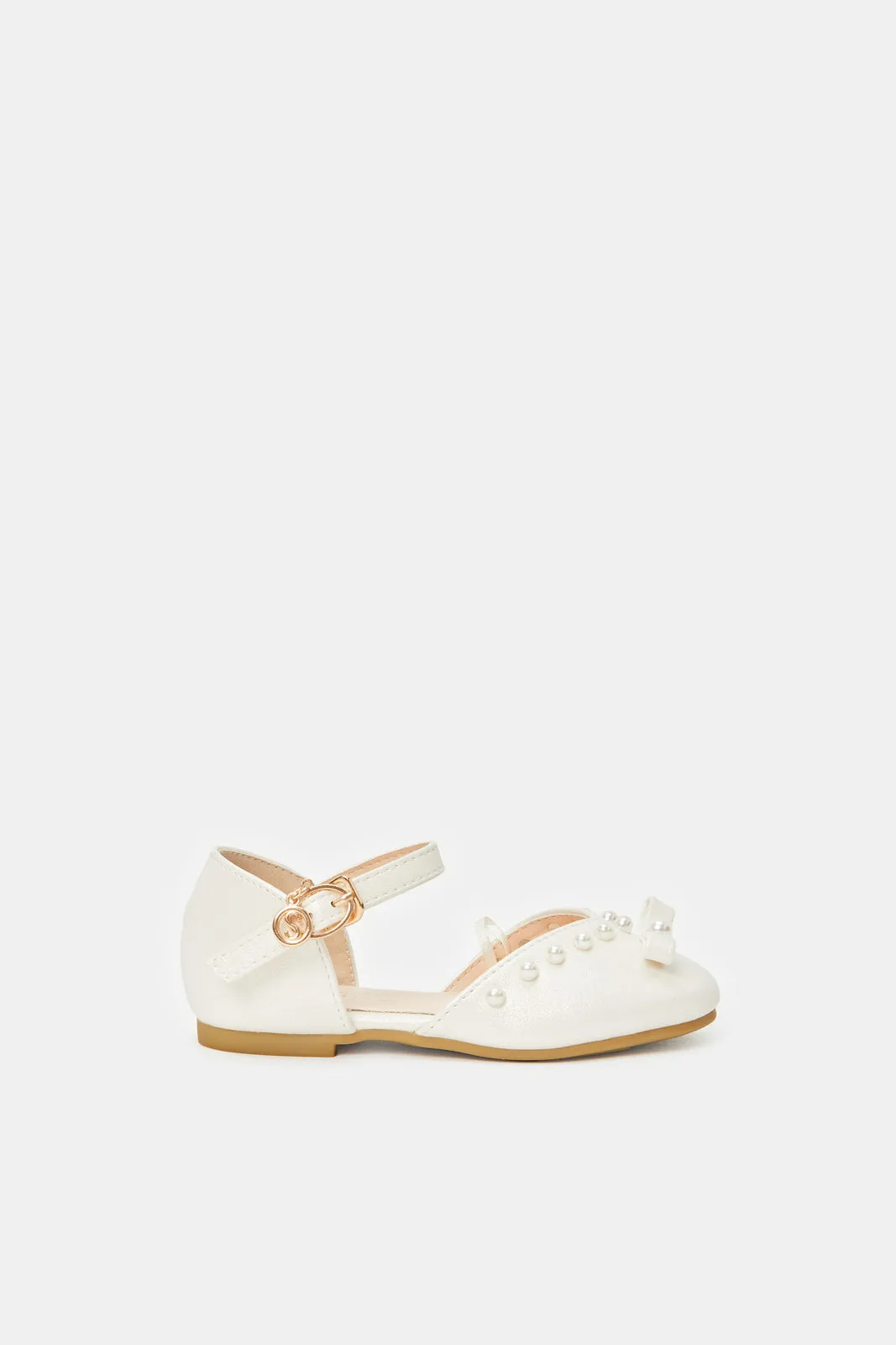 Girls Ivory Preal Embellished Sandal