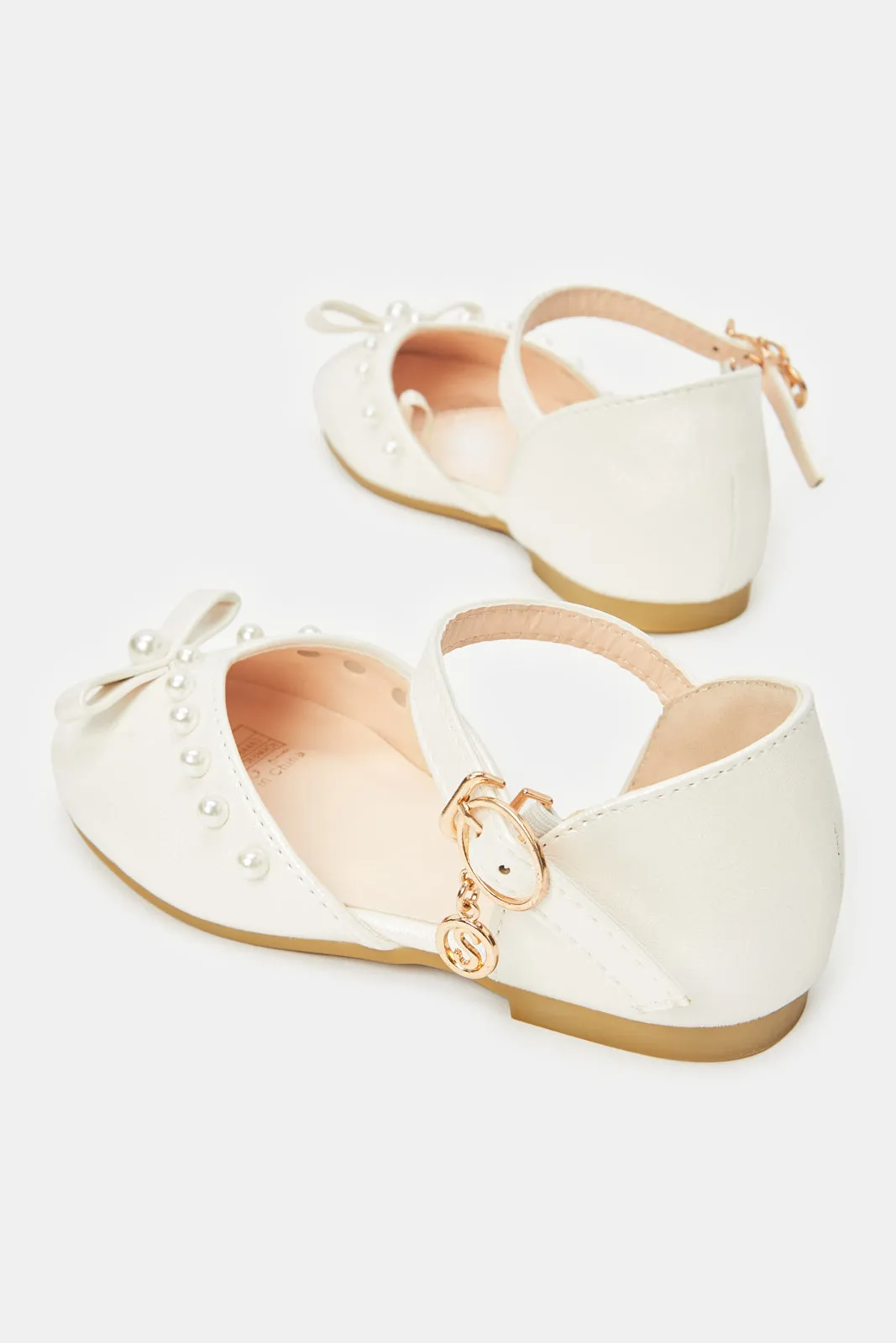 Girls Ivory Preal Embellished Sandal