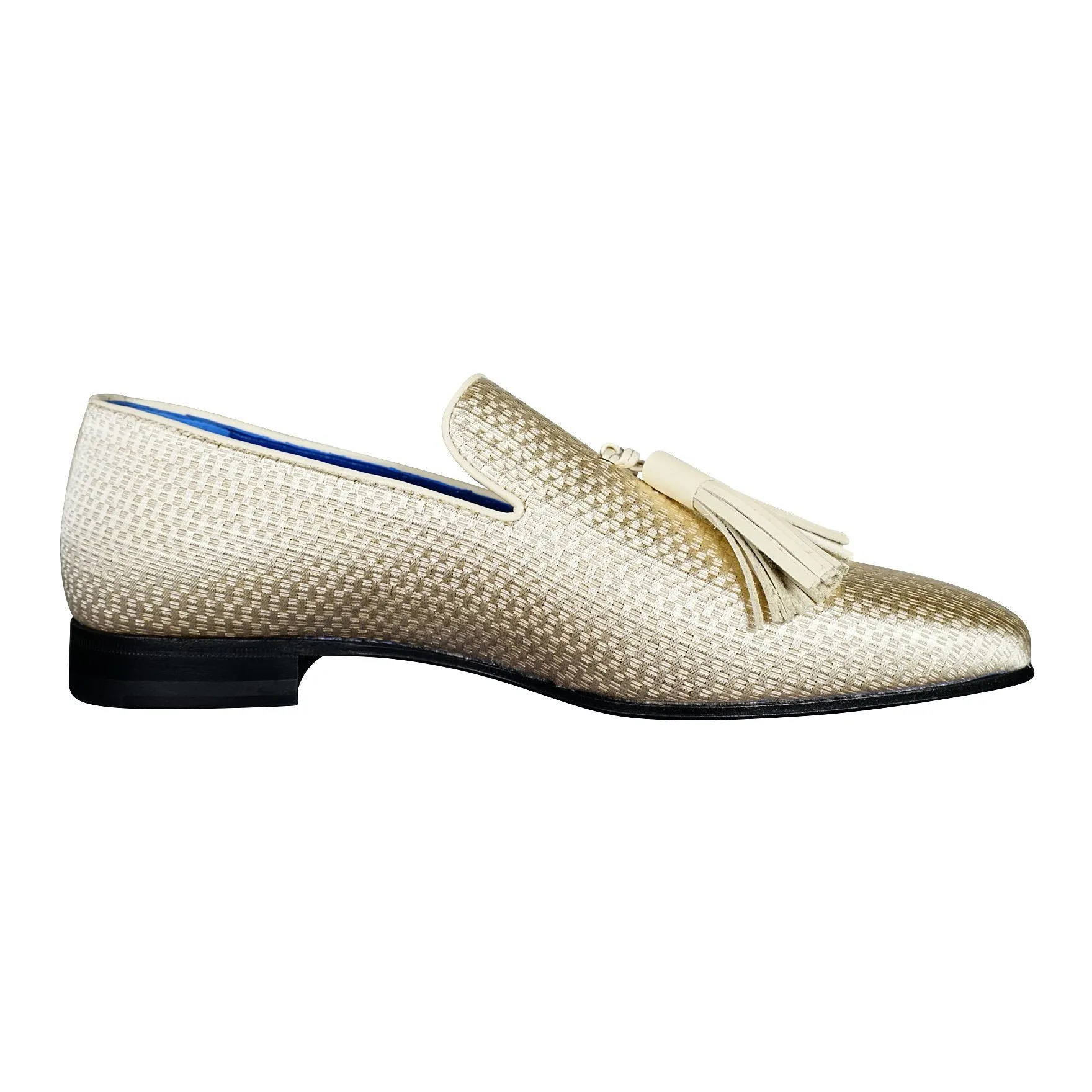 Gold Diamante Tassel Loafer