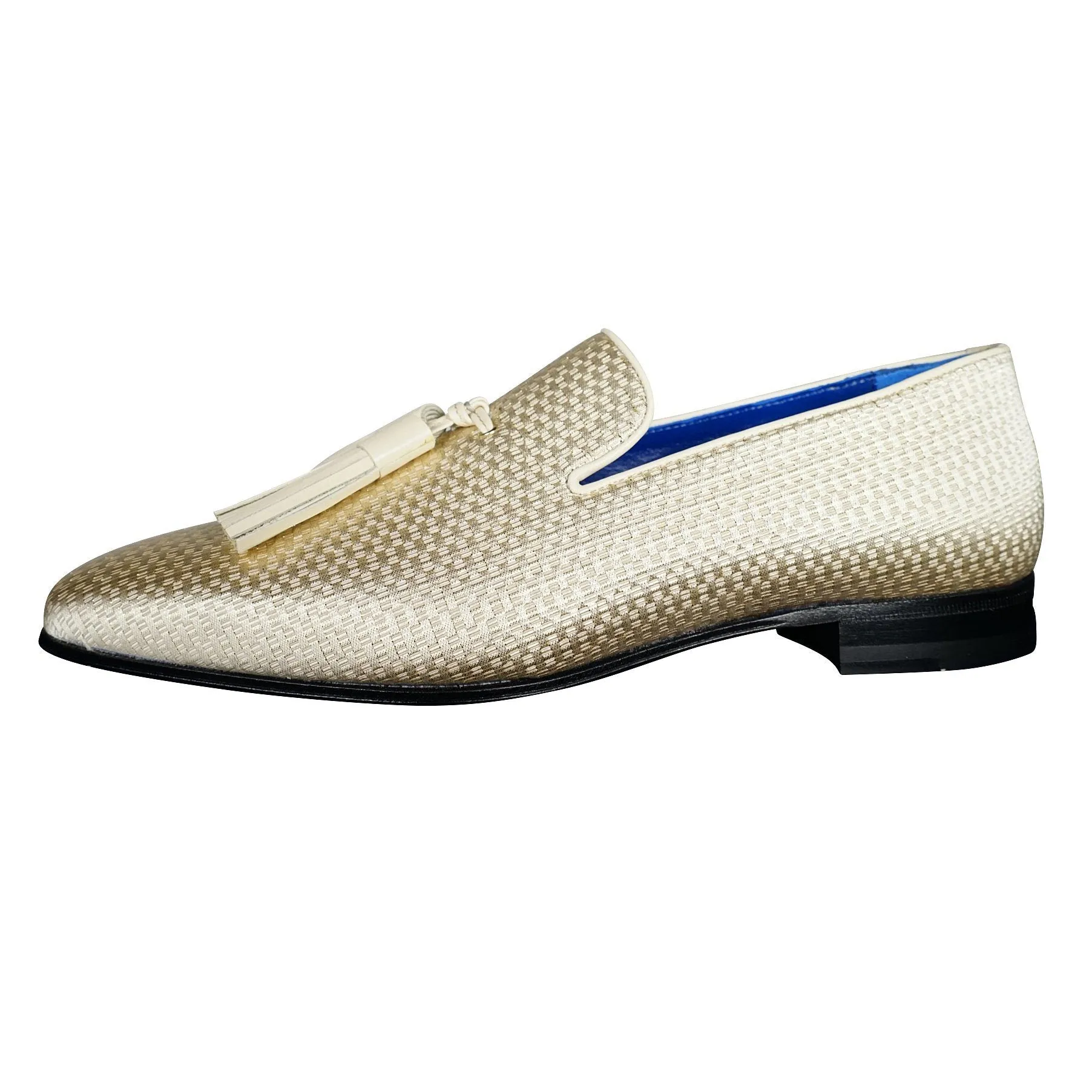 Gold Diamante Tassel Loafer