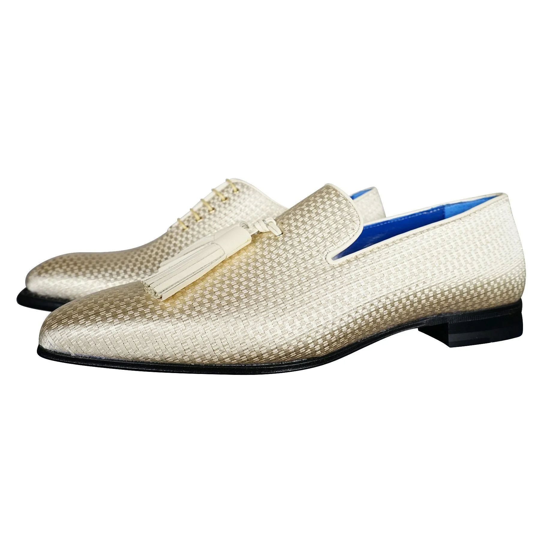 Gold Diamante Tassel Loafer