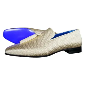 Gold Diamante Tassel Loafer